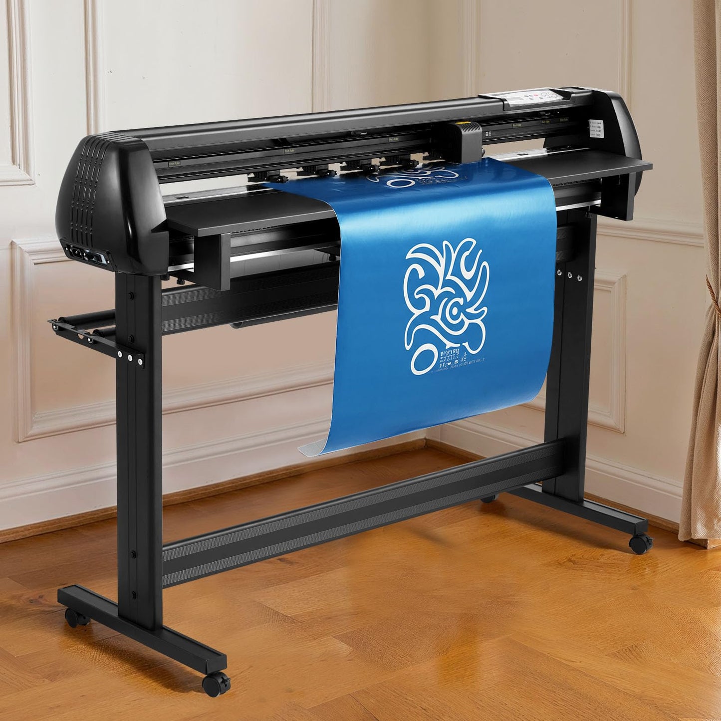 VEVOR Vinyl Cutter Machine, 53 inch Max Feed Width, Dual Blades, Adjustable Force and Speed, LED Display, Vinyl Plotter Cutter Printer with Signmaster Software for Compatible with Windows and macOS