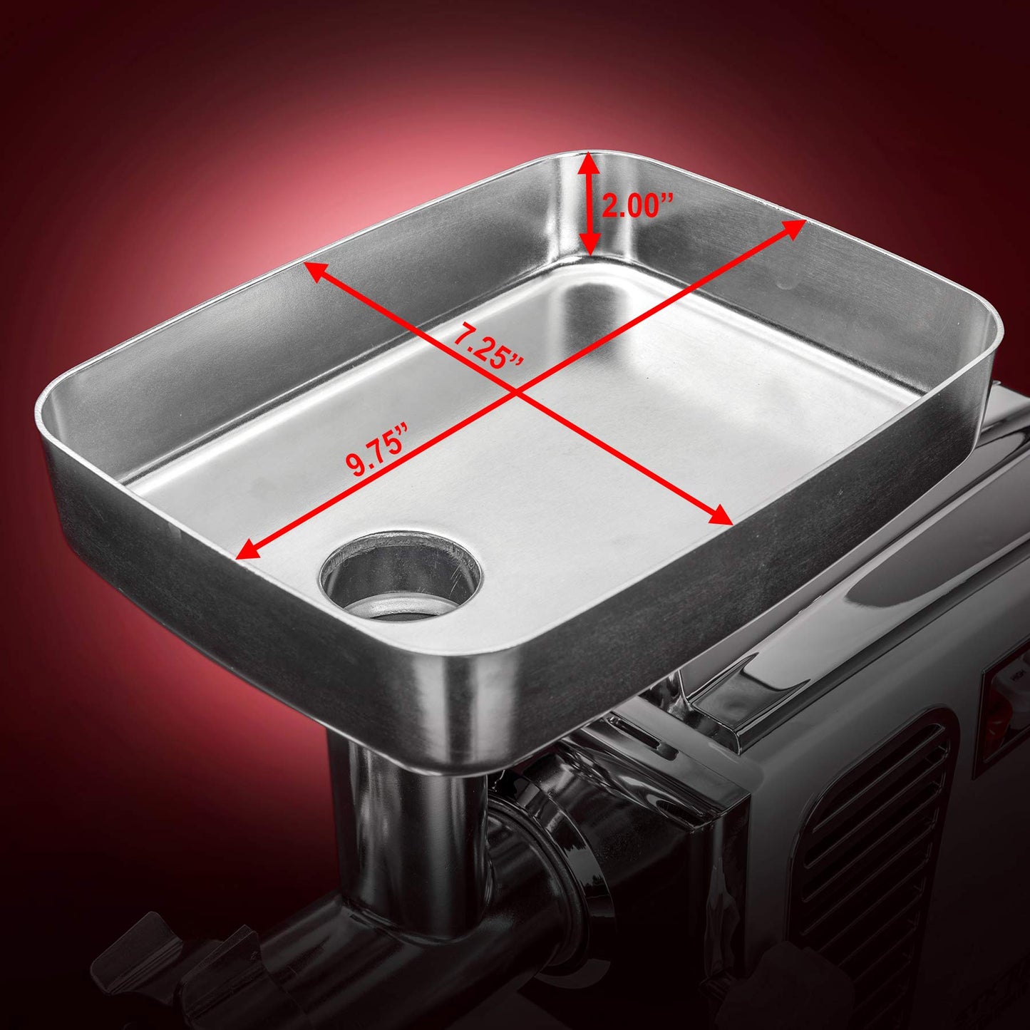 STX International Turboforce II 4000 Electric Meat Grinder | Grinds Soft Bones | Foot Pedal | 6 Grinding Plates | Stainless Steel Blades | Sausage Tubes | Kubbe Maker | Meat Claws | Patty Press & More