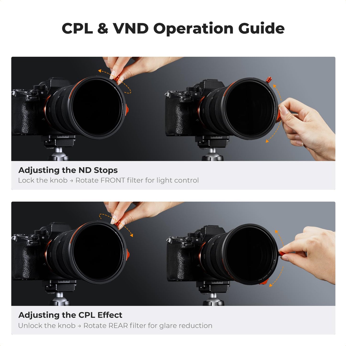 K&F CONCEPT 95mm Magnetic 1s Swap 5-Pack: CPL + VND2-32 + Black Diffusion 1/4 + Magnetic Basic Ring + Lens Cap Kit with Storage Case, 28 Multi-Layer Coating for Camera Lens (Nano-X Series)