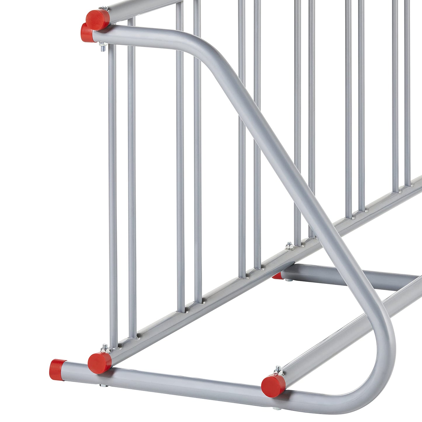 Retrospec Commercial Grid Bike Rack - Single & Double Sided - Bicycle Storage Stand for Garages, Stores, Schools & Universities Power Coated Steel - Silver 10 Bike/Single Sided