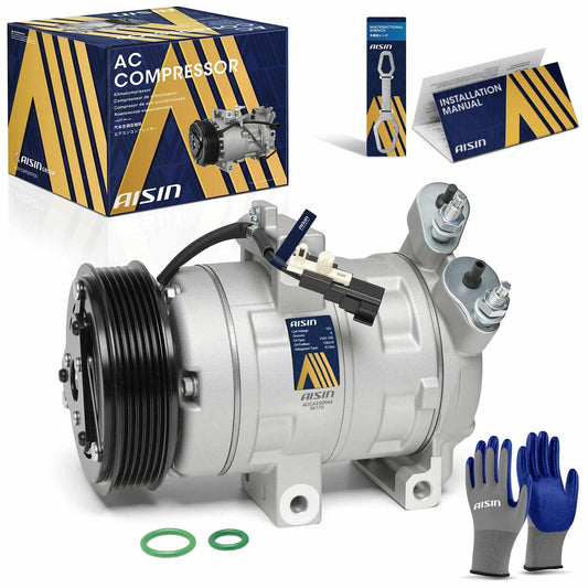 AISIN AFTERMARKET ACCAZ-00044 Air Conditioning AC Compressor with Clutch - Compatible with Ford Escape 2012 - L4 2.5L