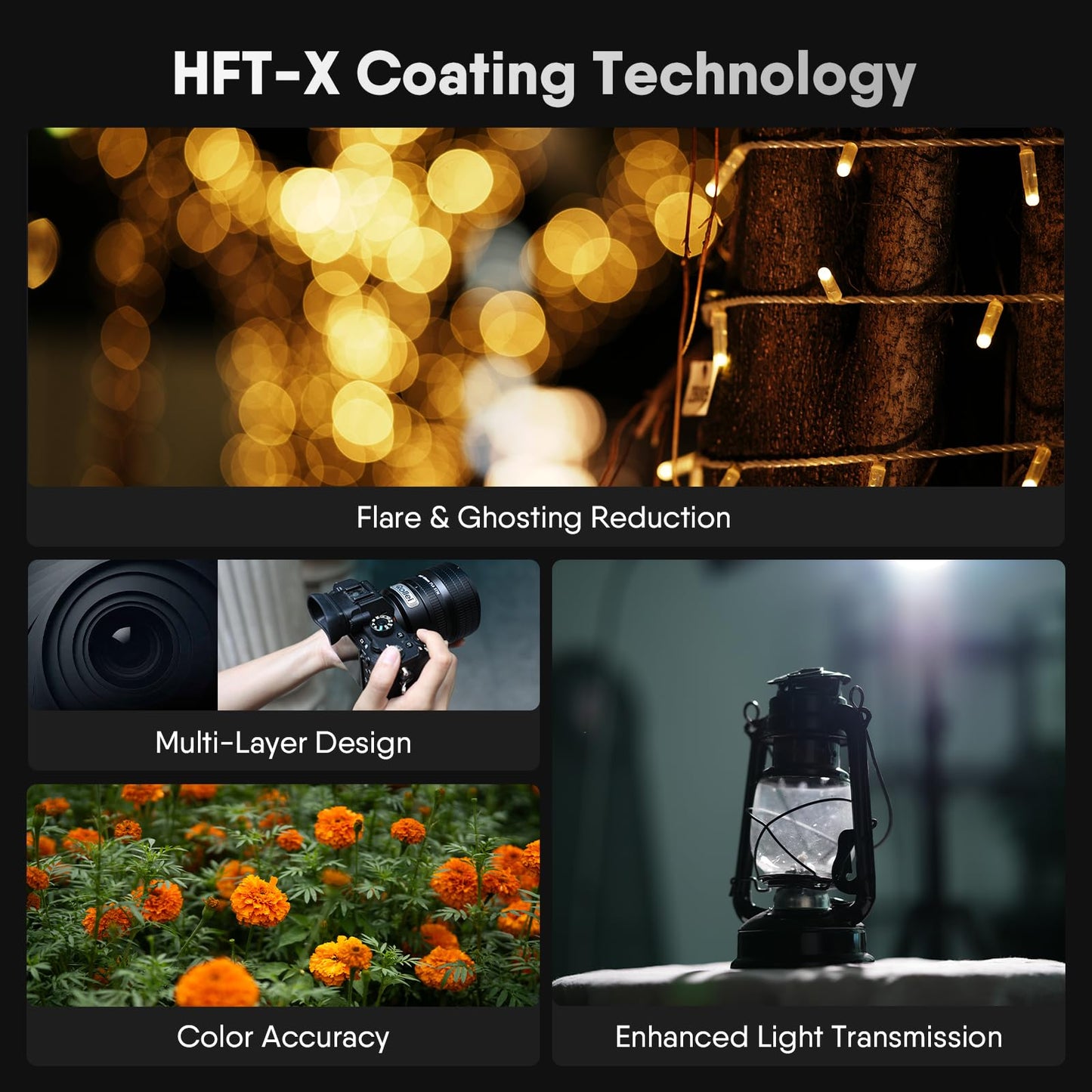 Rollei AF 85mm F/1.8 Lens，STM Autofocus，HFT-X Coating，Mount Cameras，Full Metal Body，477g，Compatible with APS-C，for Sony FE