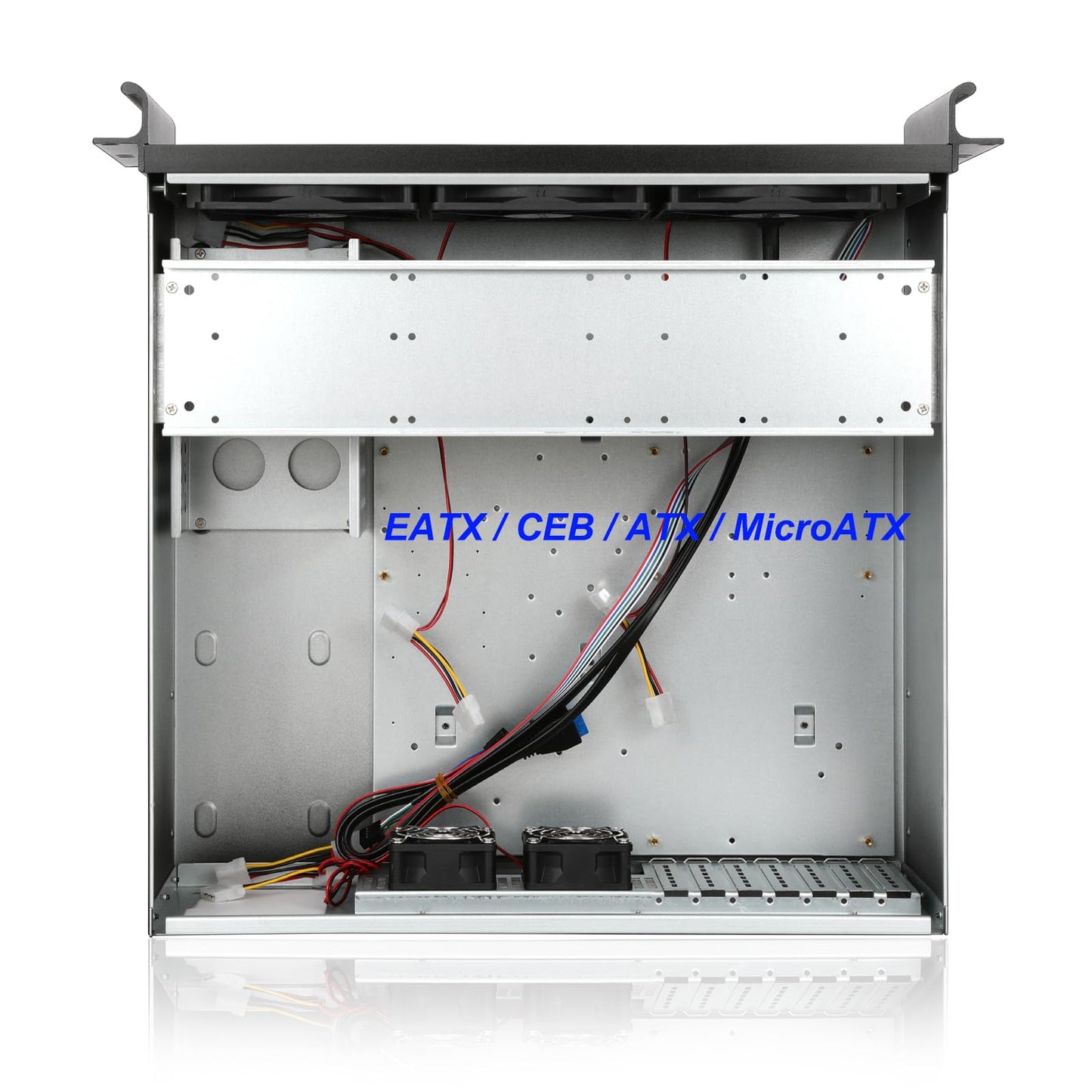 Rackchoice 4U Rackmount Server Chassis 8x3.5 + 3x3.5 or 2x3.5+2x2.5 Drive Bays EATX/ATX/MATX/Mini-itx Support