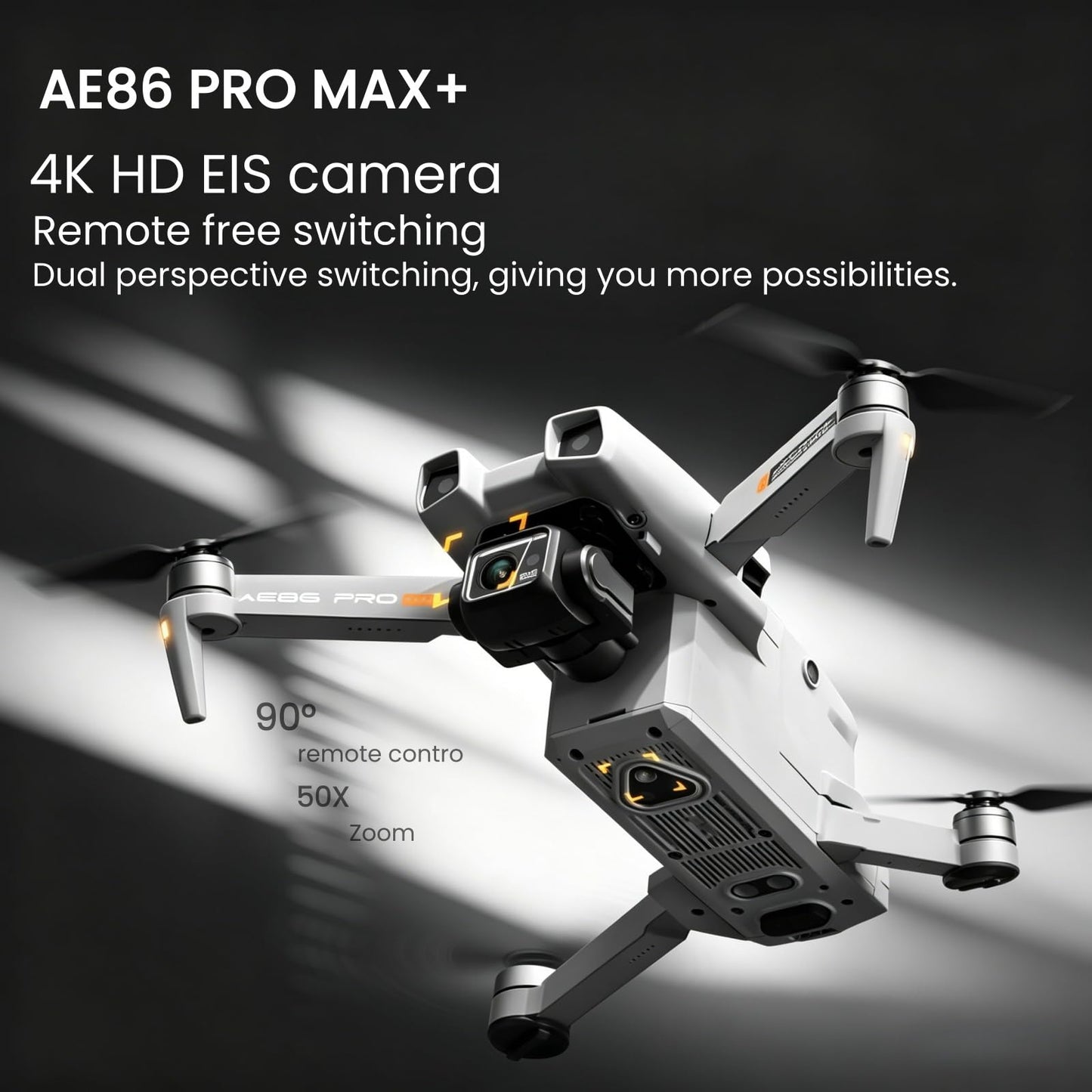 Cyaxzolp AE86ProMax+Drones with Camera for Adults 4K Video,Touch Screen Tablet Remote and 3-Axis Mechanical Gimbal, 5G Digital Transmission, 360° Laser Obstacle Avoidance, GPS Auto Return,Three 8000mAh 45 Mins Long Endurance, 500g Payload, Smart Follow Wa