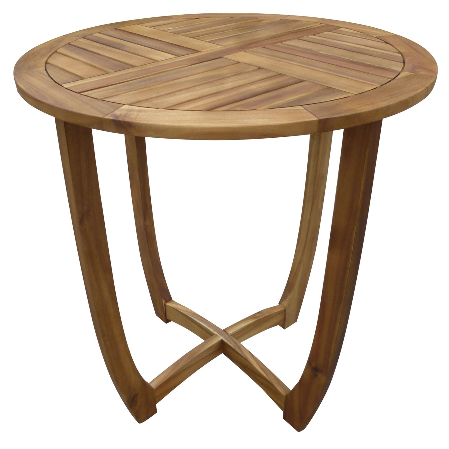 Christopher Knight Home Ellie Outdoor 3 Piece Acacia Wood/Wicker Bistro Set with Cushions, 23.25 "W x 24 "D x 33 "H, Multibrown + Beige + Teak