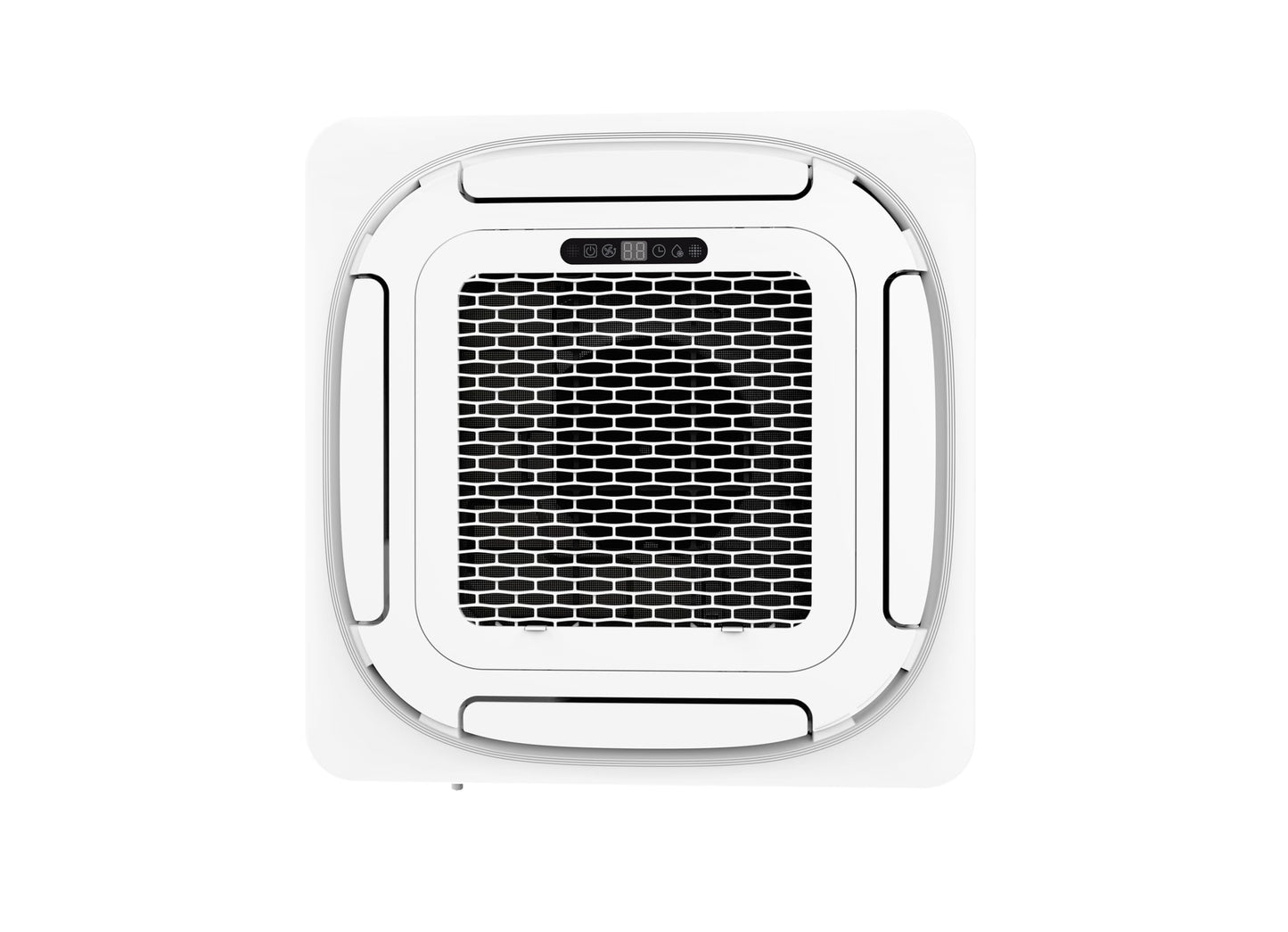 Garvee 12000 BTU Ceiling Cassette Mini Split AC, 8-way 360° Airflow, Remote Controller, Ductless Cooling&Heating Ceiling Air Conditioner, 208/230V, 25ft Kit