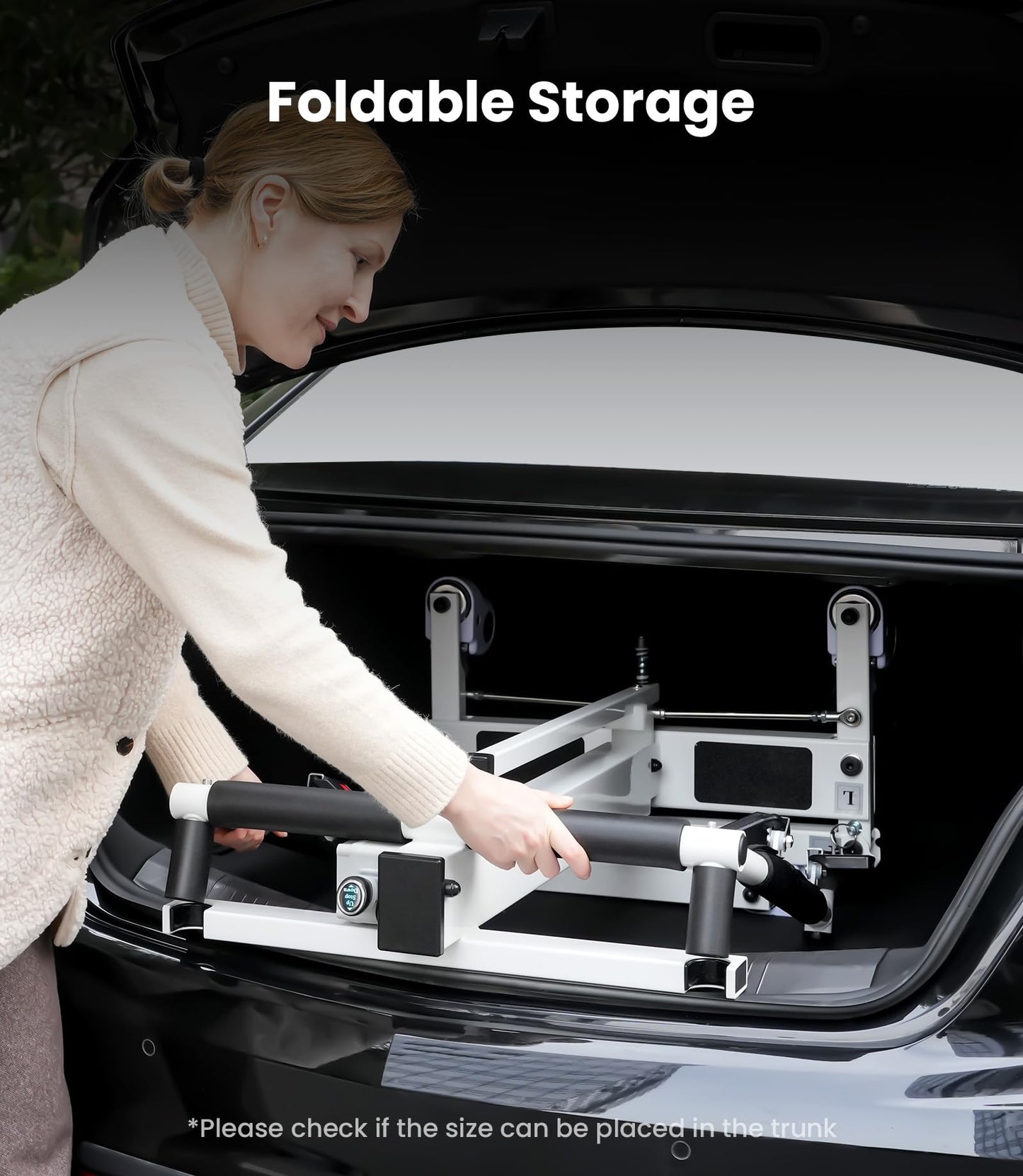 VOCIC Electric Transfer Lift for Car, Portable Folding Patient Lift Transfer Chair, Electric Assist Lift Aid for Seniors, Adults, AY06