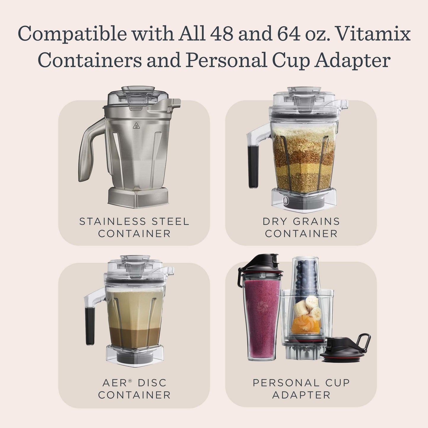 Vitamix VX1 Blender, Professional-Grade Kitchen Blender for Smoothies, Soups, Juices and More, 10-Speeds, Stainless Steel Blades, Self-Cleaning Kitchen Appliance, 64 Oz Classic Container, Black
