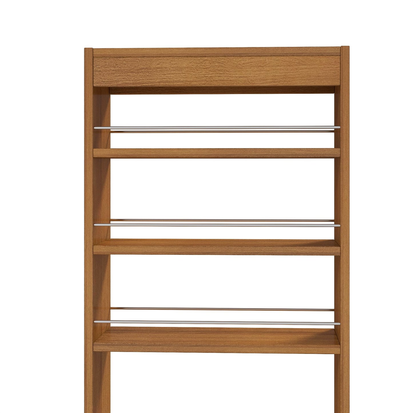 KEIKI 7 Tier Pull-Out Kitchen Pantry Storage Cabinet, Multi-Tier Single-Sided Open Shelf, Spice Rack Next to Fridge, Wood Hutch Food Pantries Cupboard for Coffee Bar, Dining Room, Narrow Spaces