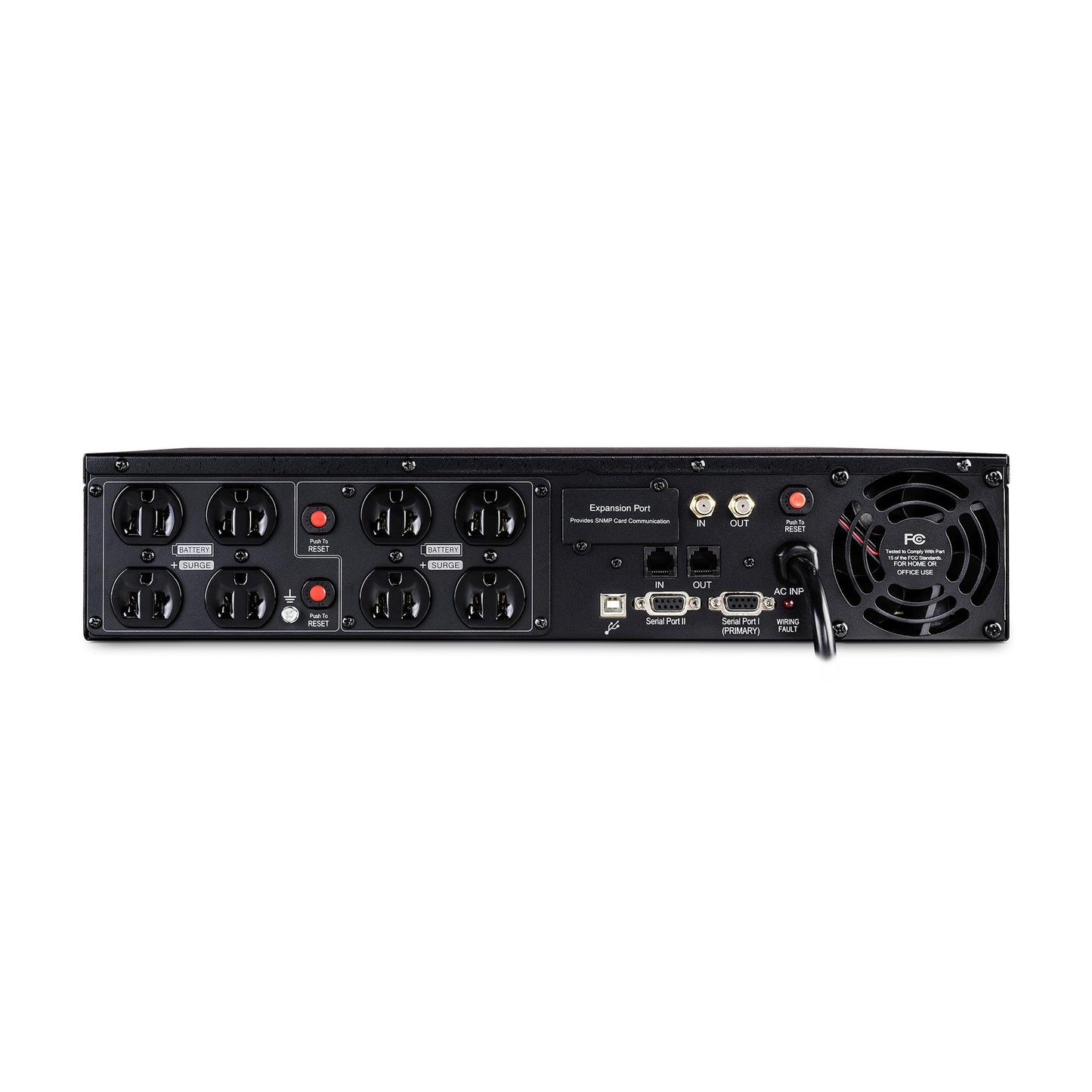 CyberPower OR1500LCDRT2U Smart App LCD UPS Battery Backup and Surge Protector, 1500VA/900W, 8 Outlets, AVR, 2U Rack/Tower