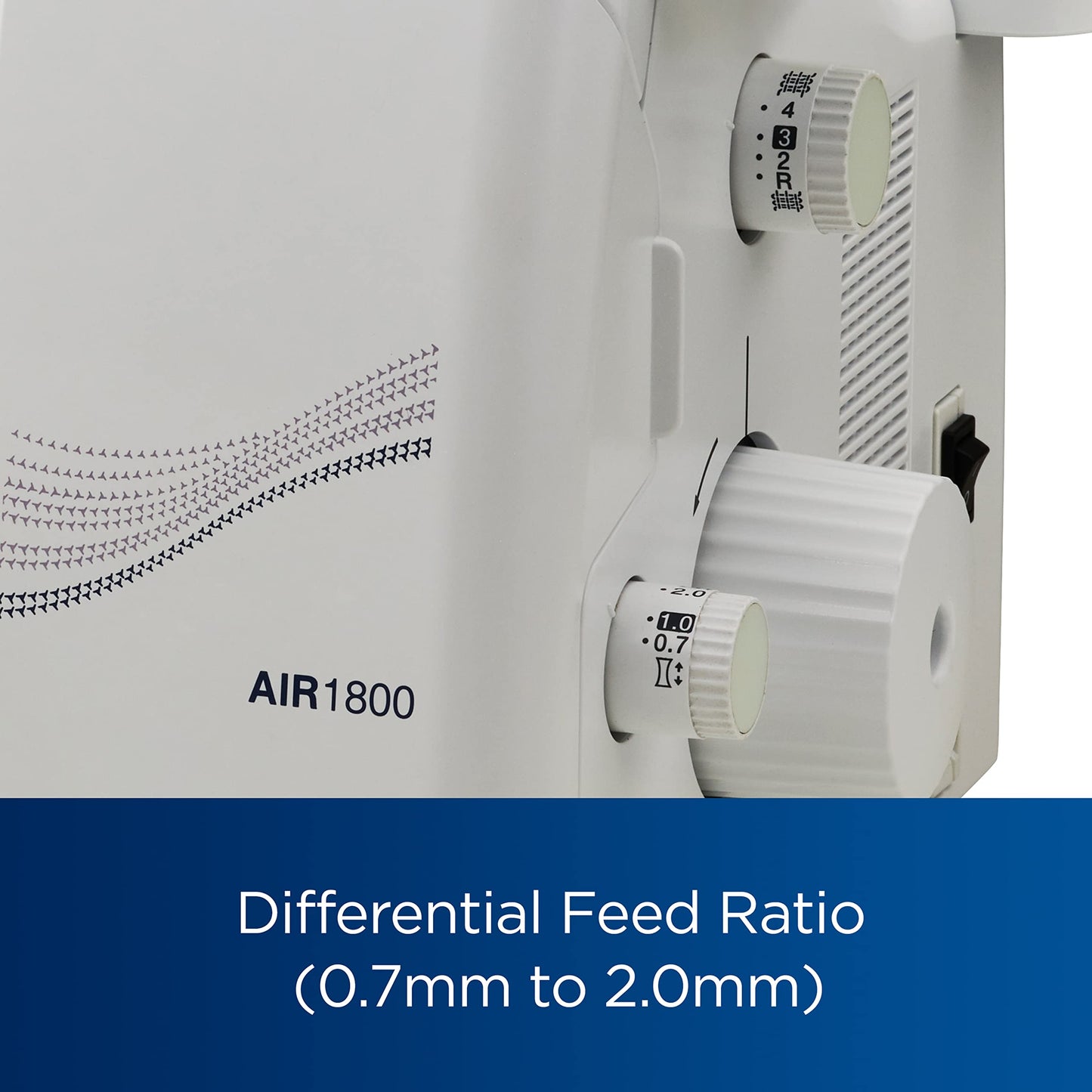 Brother AIR1800 Air Serger with Jet Air Threading, 2/3/4 Thread, LED Lit Work Area