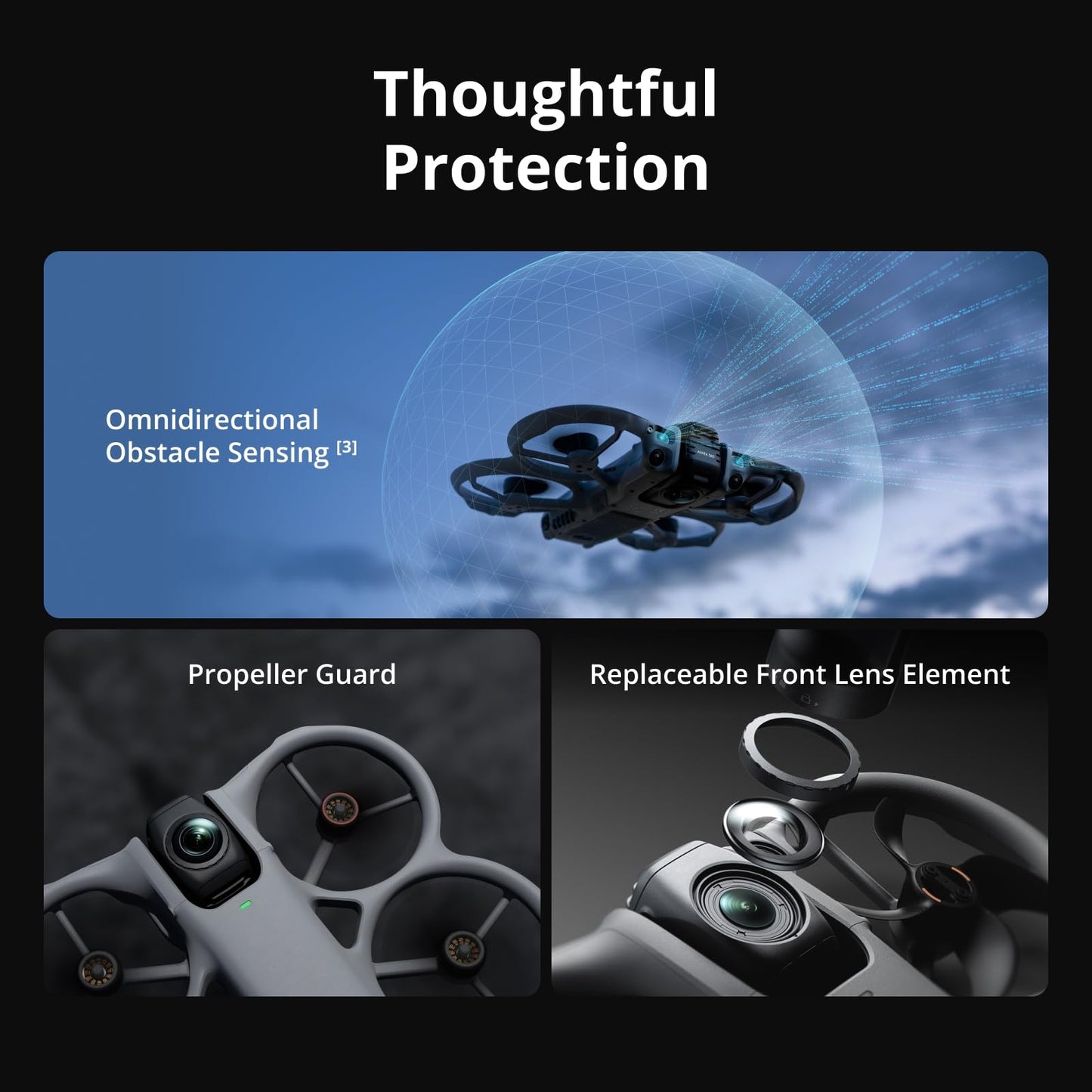 DJI Avata 360 Fly More Combo (RC 2), 360° Drone With 1-Inch 8K 360° Imaging for FPV & Aerial Filming, 360° Camera Drone With Propeller Guard. Includes RC 2 for Precise Control and Three Batteries