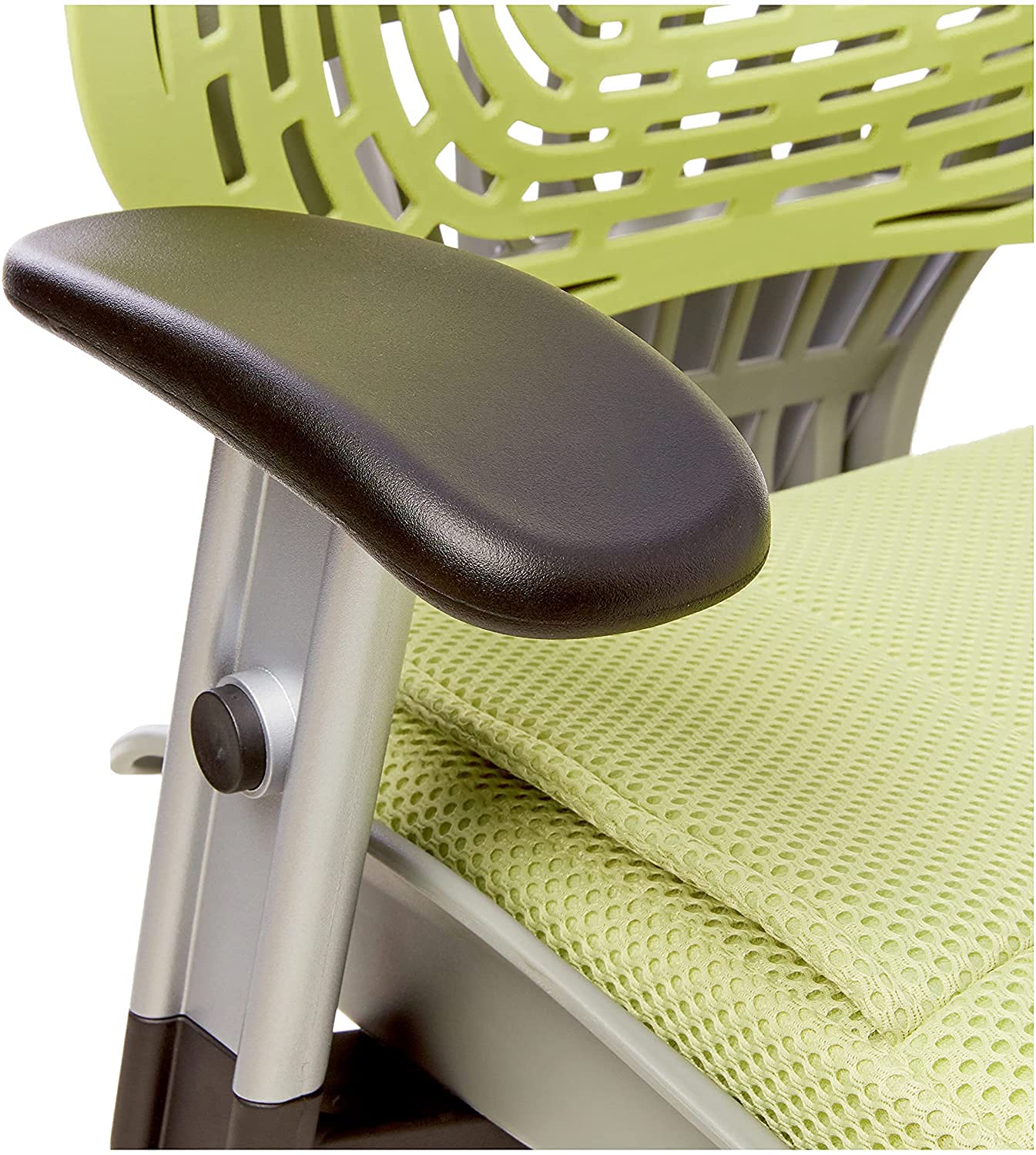 Space Seating 86 REVV Series Self-Adjusting SpaceFlex Back Office Desk Chair with Lumbar Support and Padded Mesh Seat, Kiwi