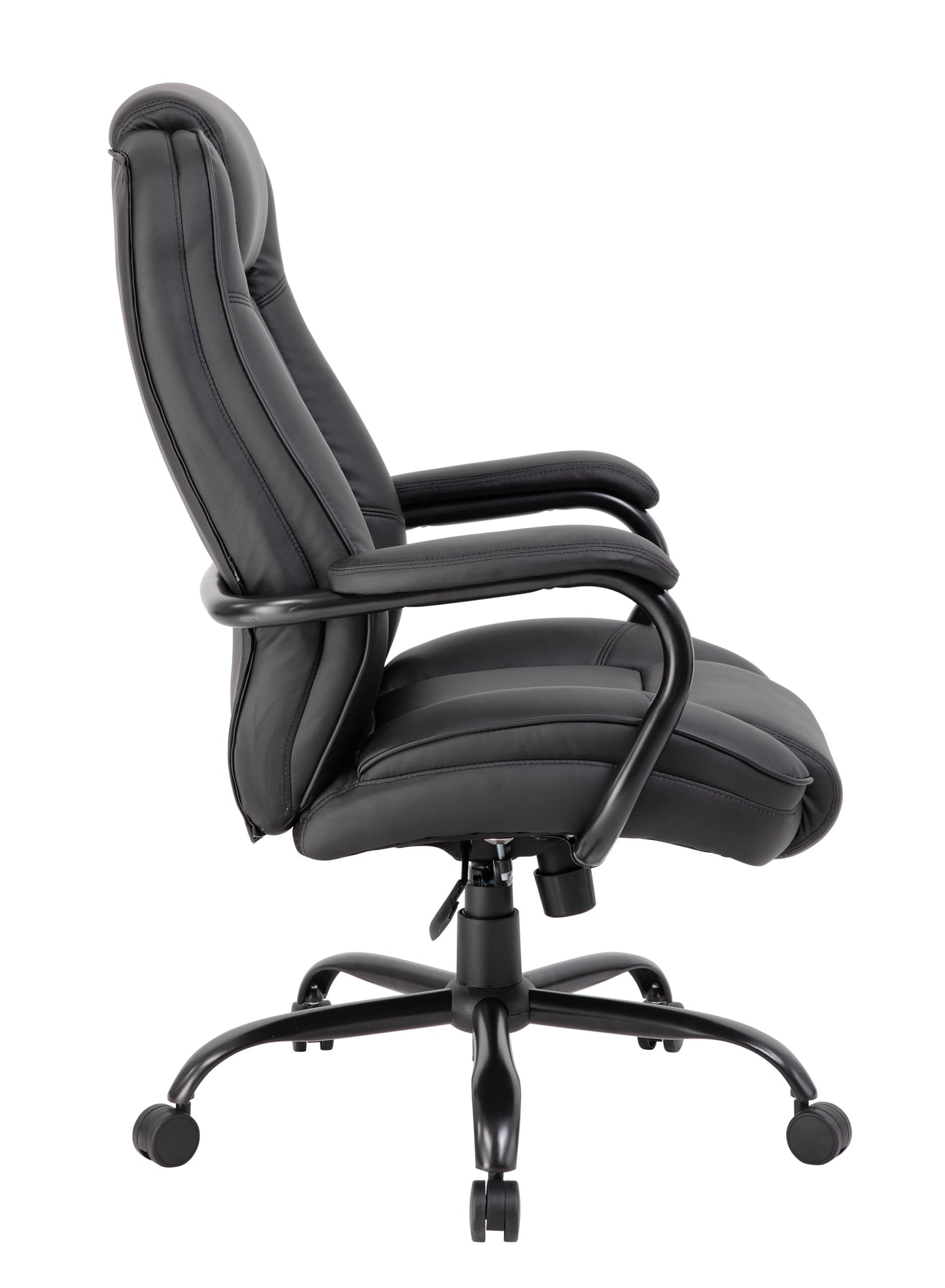 Boss Office Products Heavy Duty Executive Chair with 350lbs Weight Capacity in Black