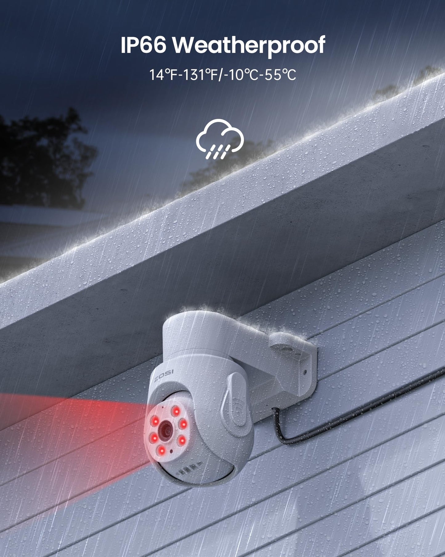 ZOSI 5MP Wired Security Camera System, 8pcs 1080p 360° Pan/Tilt Weatherproof Cameras, Audio Recording, AI Human Vehicle Detection, Night Vision, H.265+ 8CH Home DVR with 1TB HDD for 24/7 Surveillance