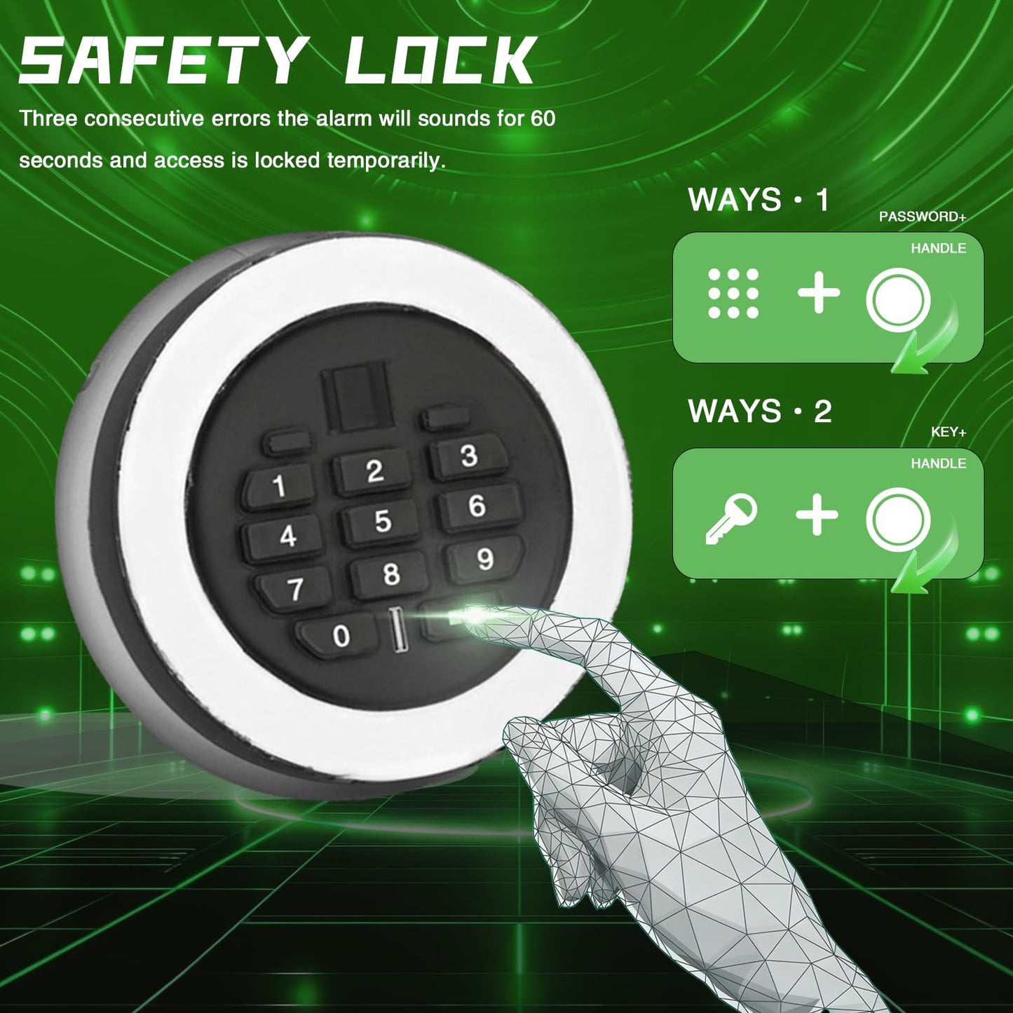 [No Assembly Required] 8-12 Gun Safe for Rifles and Pistols，Rifle Safe with Digital Keypad Lock,Gun Cabinet for Home with Adjustable Racks & Pistol Storage，Heavy Duty Long Gun Safe,57" H