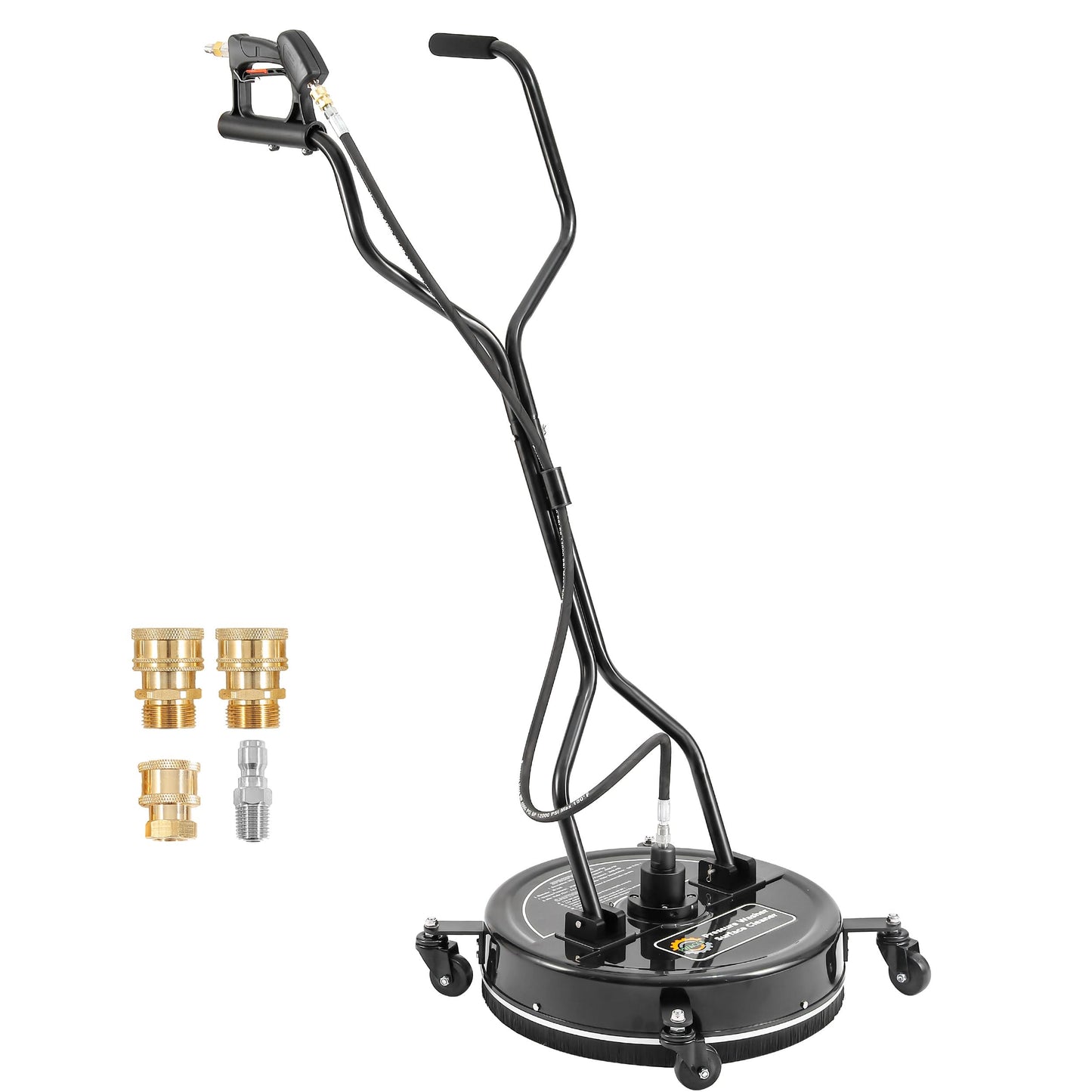 PWACCS 20" Pressure Washer Surface Cleaner with 4 Wheels and Dual Handle