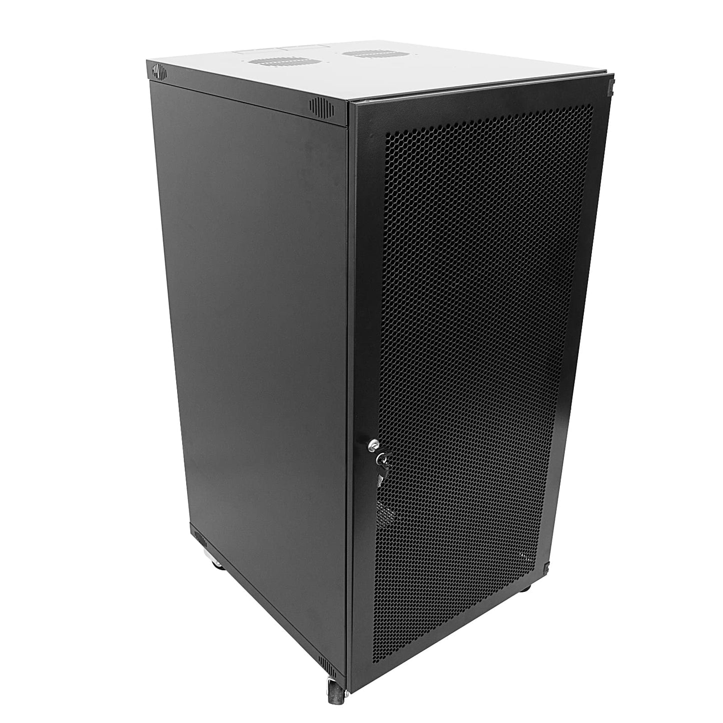 RAISING ELECTRONICS 22U Wall Mount Network WiFi Server Cabinet Rack Enclosure Ventilated Door Lock 22.75inch Depth