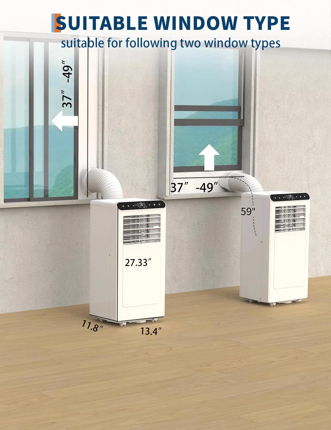 Garvee 10,000 BTU Portable Air Conditioner, 3-in-1 Portable AC Unit with Cool, Dehumidifier & Fan Modes, Covers Rooms up to 450 sq.ft, Sleep Mode, Remote Control, Timer & Full Window Kit
