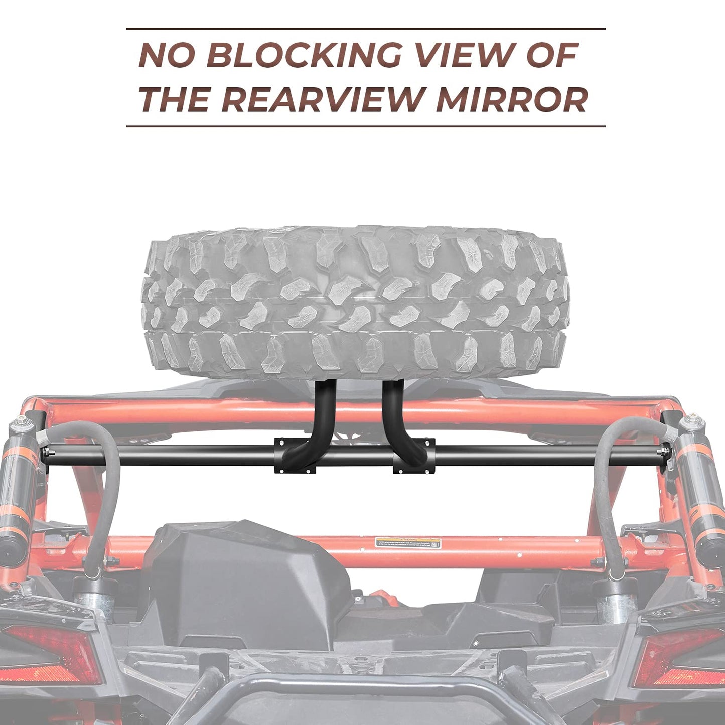 KEMIMOTO X3 Spare Tire Carrier Holder Compatible with Can-Am Maverick X3 and X3 Max Turbo RR 2017 2018 2019 2020 2021 2022 2023 2024 2025 2026 Spare Tire Mount Holds Up to 32"