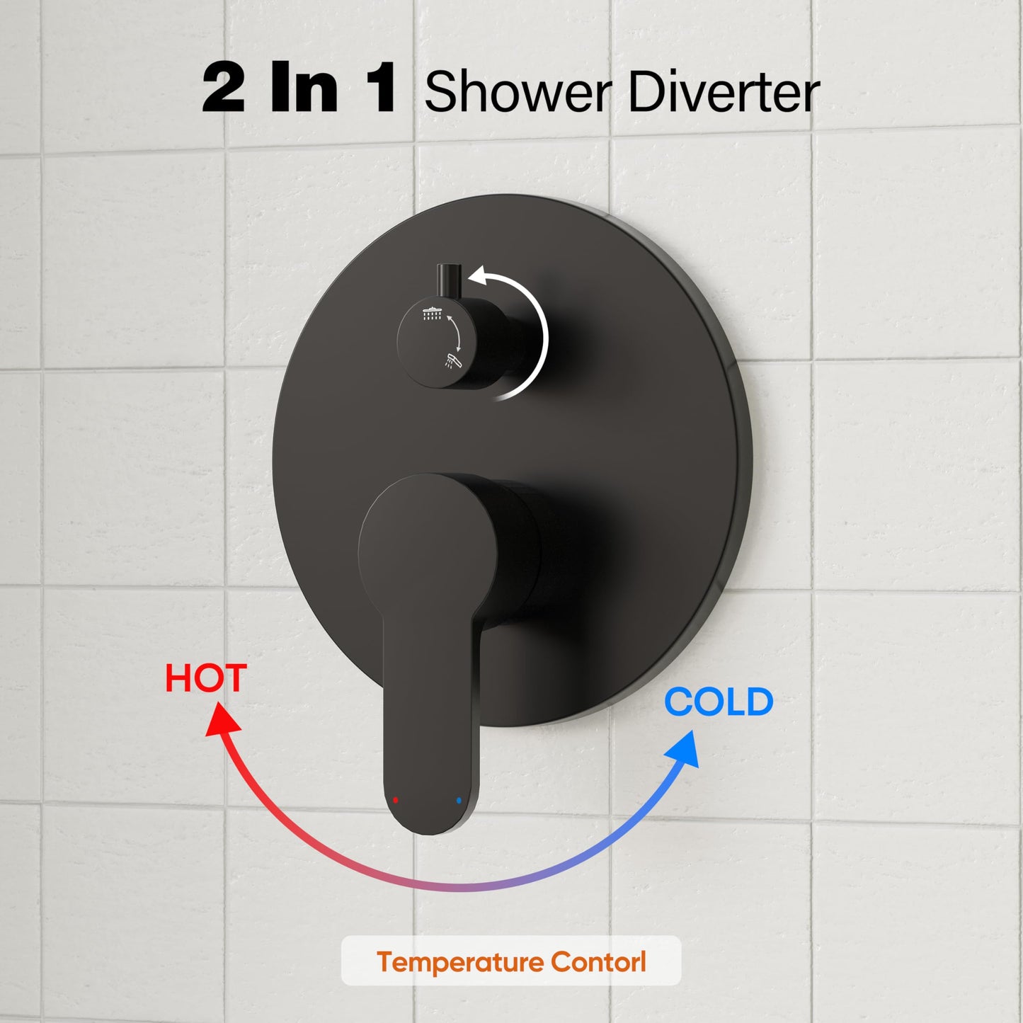 Gabrylly Shower System, High Pressure 12" Rain Shower Head with Handheld Shower,Wall Mounted Slide Bar Shower Faucet Set Complete, Shower Combo Set with Shower Valve,Matte Black