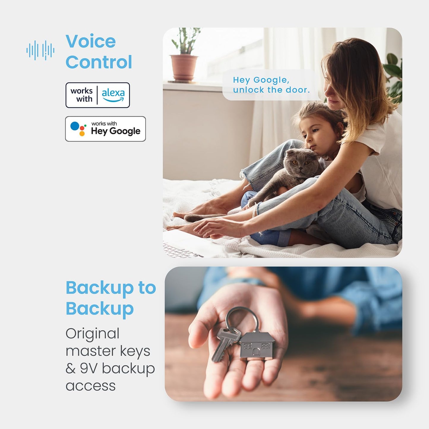 Lockly Secure Pro Smart Deadbolt, Wi-Fi Smart Lock, Keyless Entry with PIN Genie® Keypad, 3D Biometric Fingerprint, Auto Lock, Rekeyable-Venetion Bronze