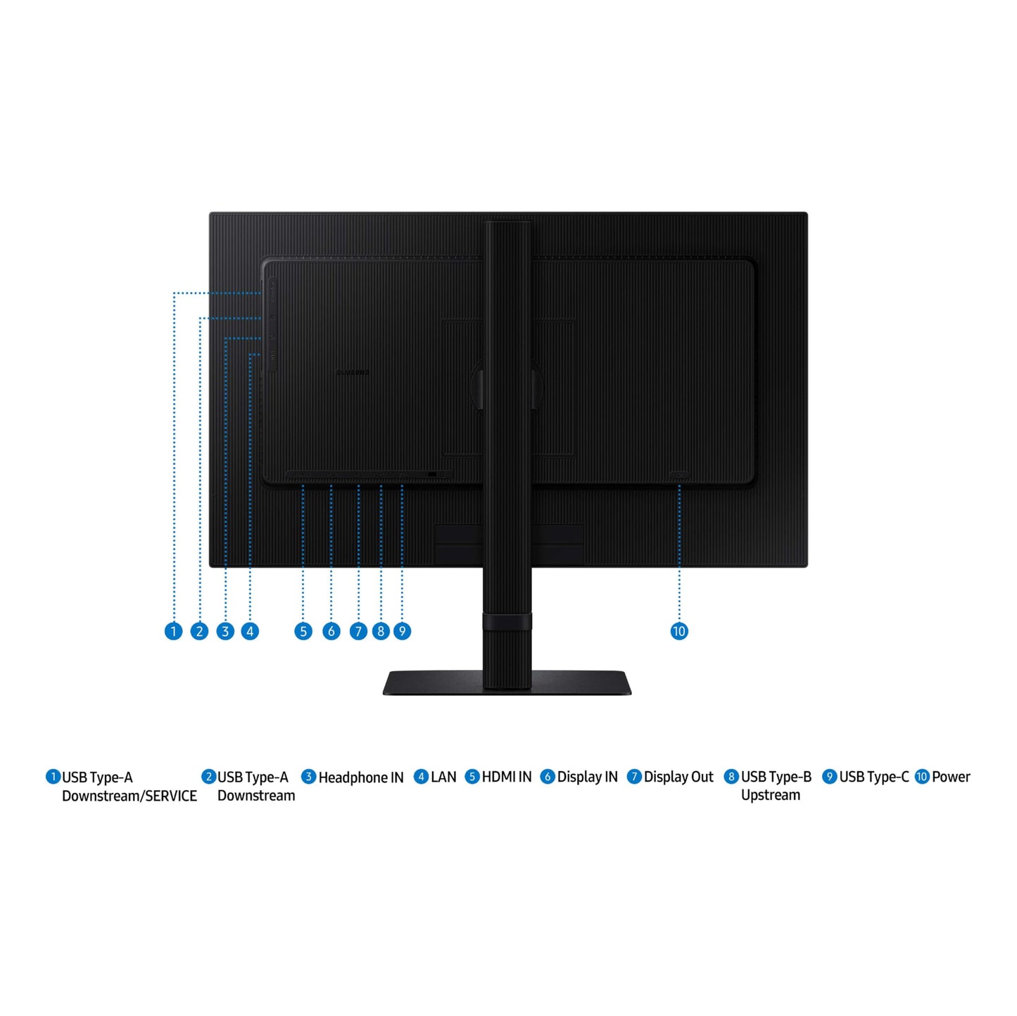 SAMSUNG 24" ViewFinity S6 (S60UD) Series QHD High Resolution Computer Monitor, 100Hz, HDR10, USB-C, Built-In LAN Port, Daisy Chain Support, Easy Setup, Height Adjustable Stand, LS24D606UANXZA, 2024