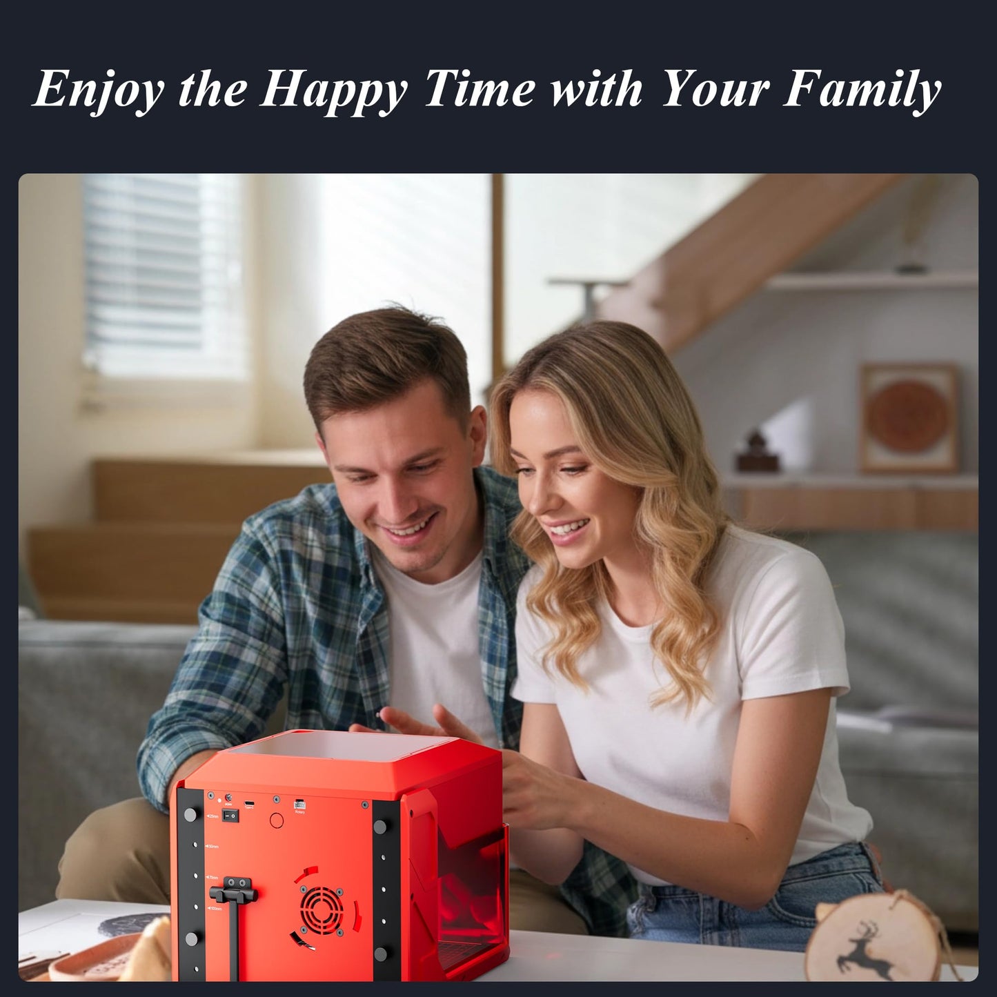 AlgoLaser 3W Smart Laser Engraver Machine, Class 1 Portable Laser Engraving Machine with Built-in AlgoOS System, No PC Needed, Laser Engraving for Wood, Acrylic, Leather.