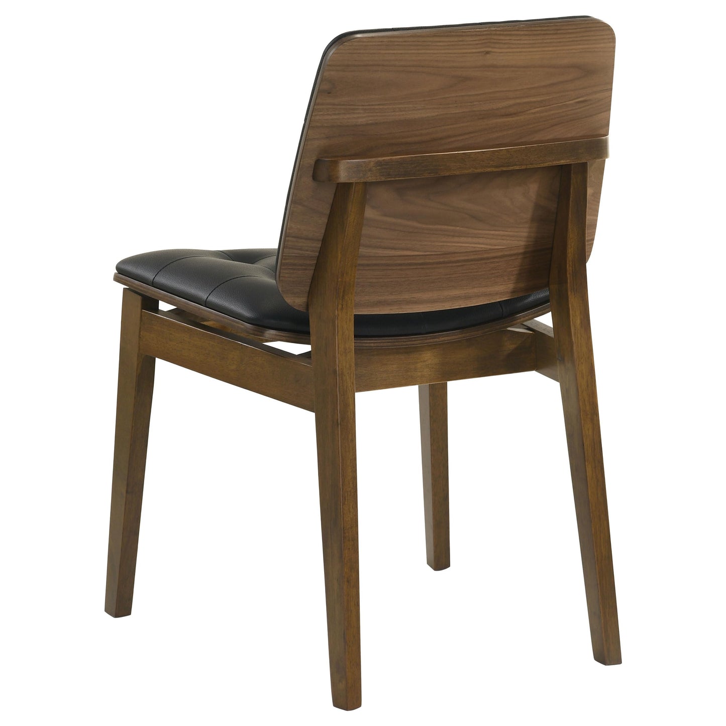 Coaster Home Furnishings - Redbridge - Wood & Faux Leather - Armless Dining Chairs with Tufted Faux Leather Upholstery - Home Kitchen & Dining Room - Set of 2 - Walnut - 106596