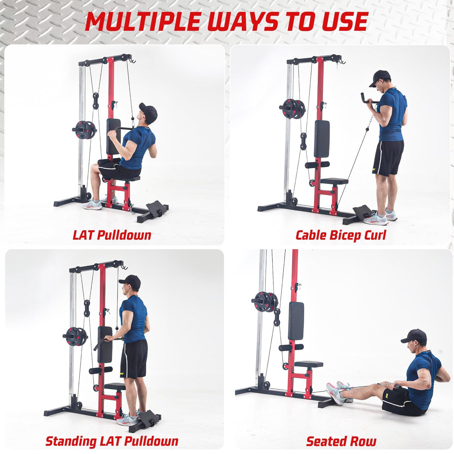 LAT Machine with High and Low Pulley Station