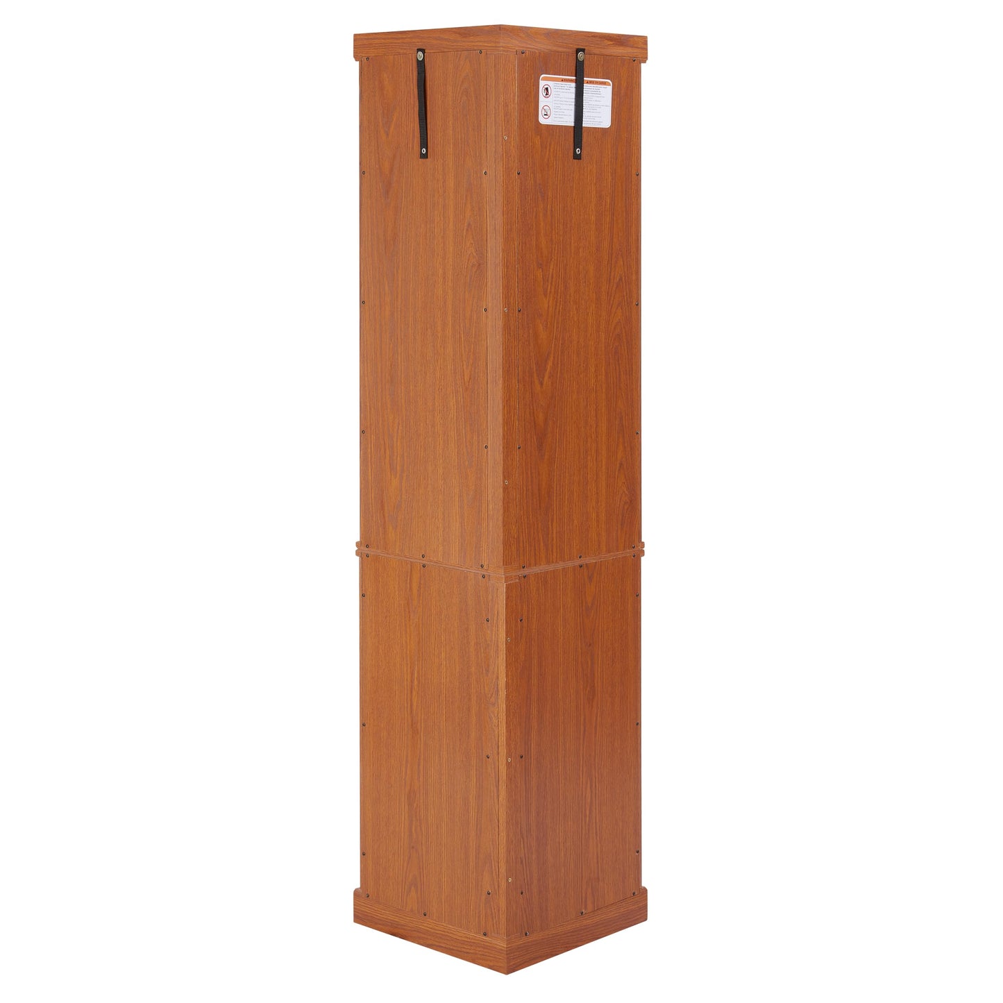 TRUNBACK Corner Curio Cabinet, 150lbs Heavy Duty Glass Display Cabinet with Light, 70" Tall 5-Tier Wine Bar China Cabinet with Tempered Glass Doors & Mirrored Back for Collectibles, Dark Oak