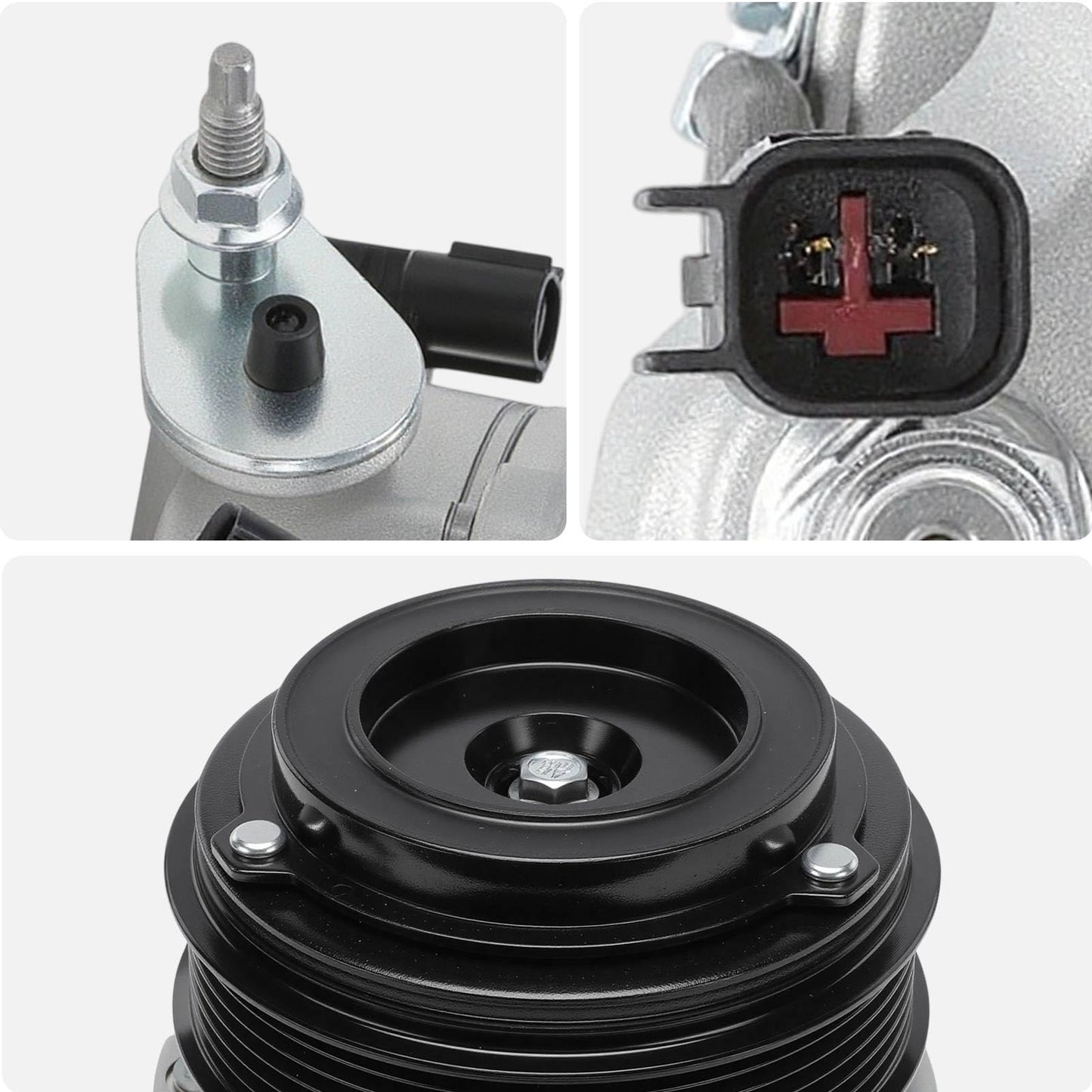 AISIN AFTERMARKET ACCFD-00650 Air Conditioner AC Compressor - Compatible with Ford Explorer Flex Police Taurus Police Interceptor Sedan 2013-2019, Lincoln MKZ 2013-2016