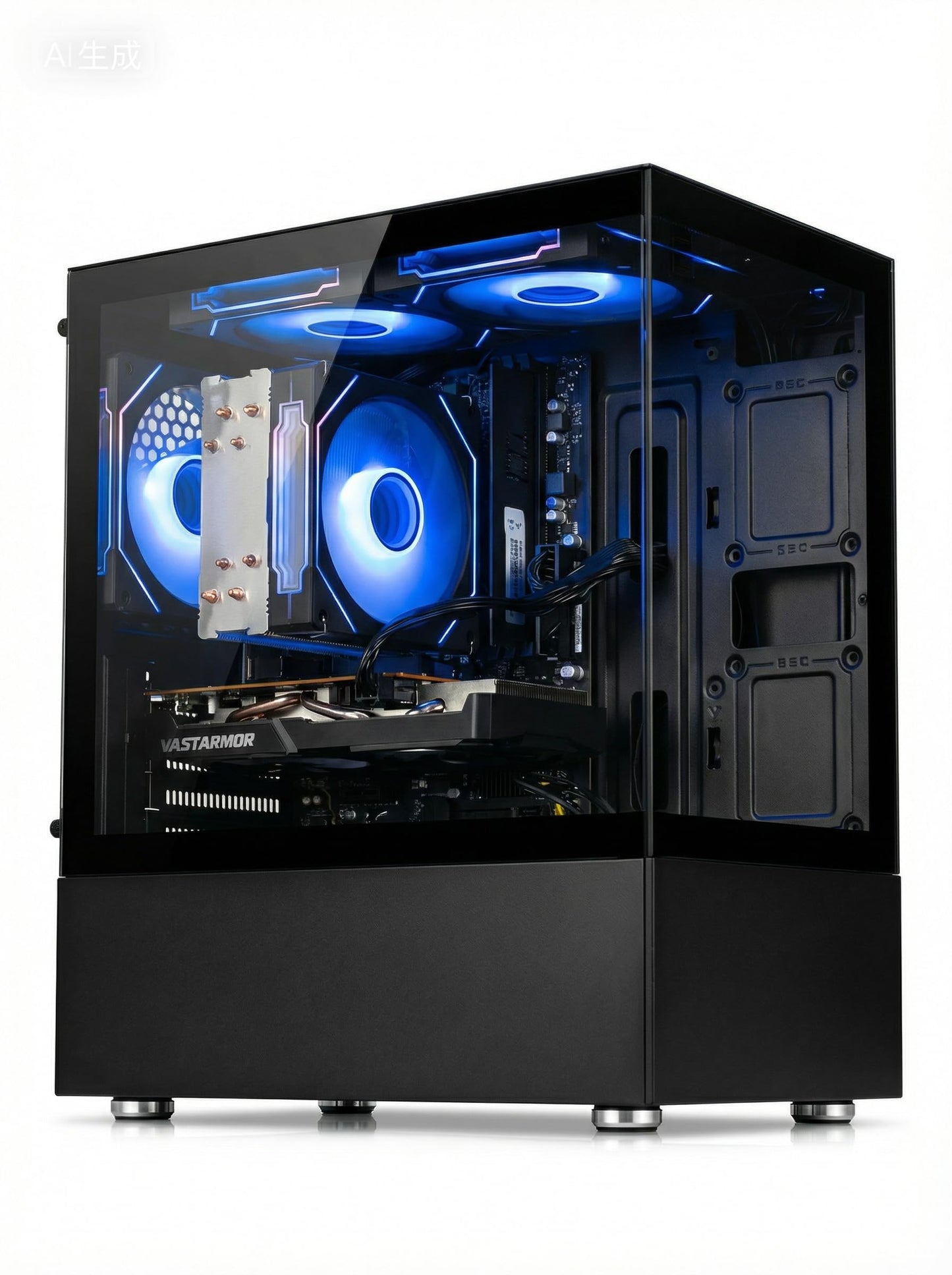 suevery 16GB RAM Core i7 3.6GHz 4-Core Processor NVMe 256GB Prebuilt Tower Desktop Computer Business Home or Office PC Black with WiFi HDMI (Black, Core I7-16G-256G)