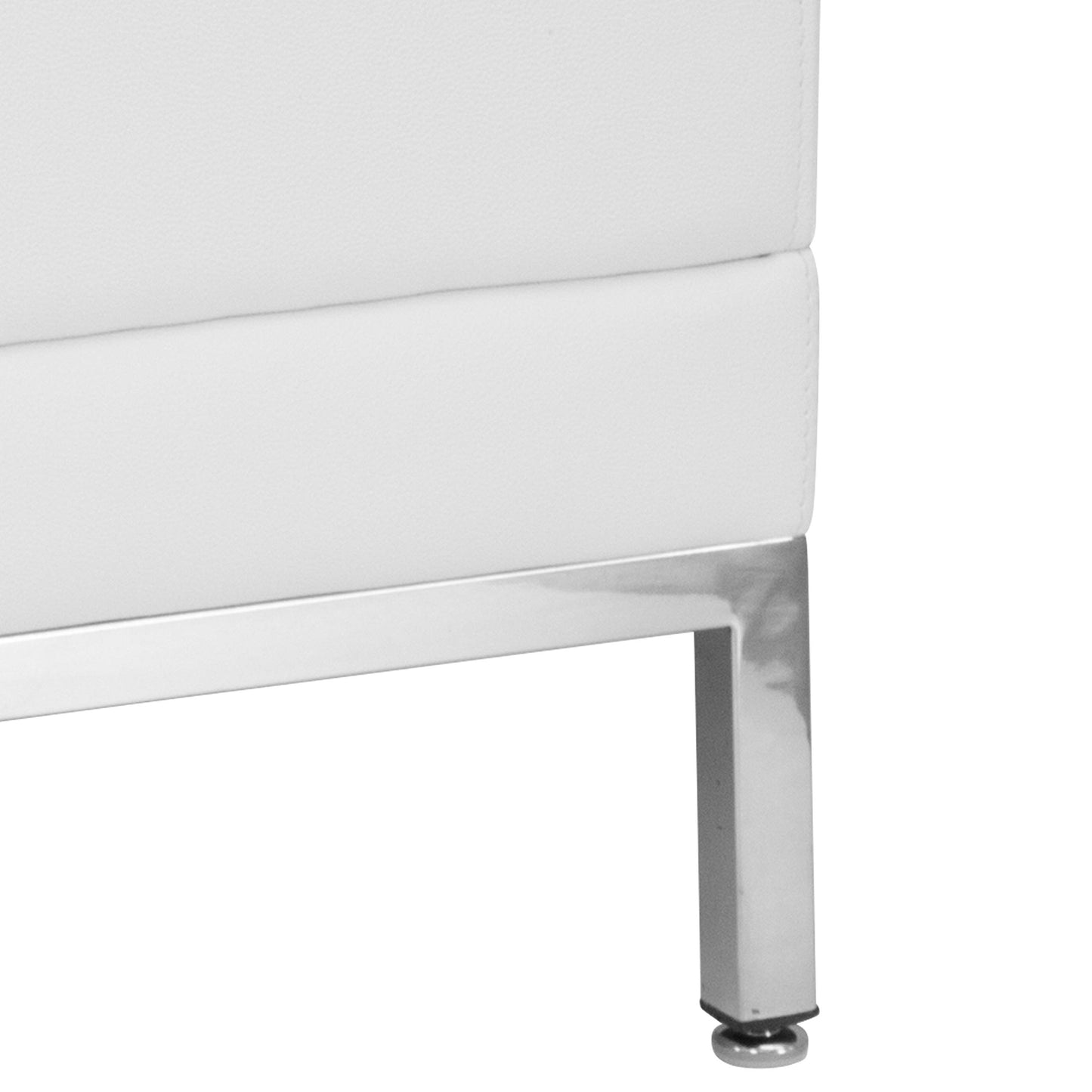 Flash Furniture HERCULES Imagination Series Contemporary White LeatherSoft Middle Chair