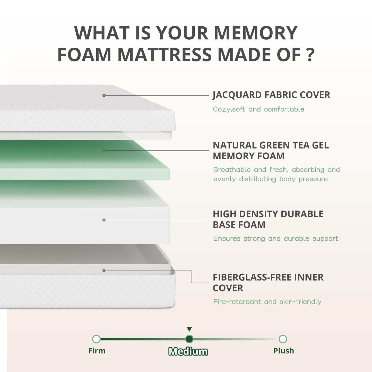 Emerspring Twin XL Adjustable Bed Base Frame and 12 inch Green Tea Memory Foam Mattress, Electric Bed Base Wireless Remote, Zero Gravity Bed, Head and Foot Incline, Anti-Snore,Easy Assembly
