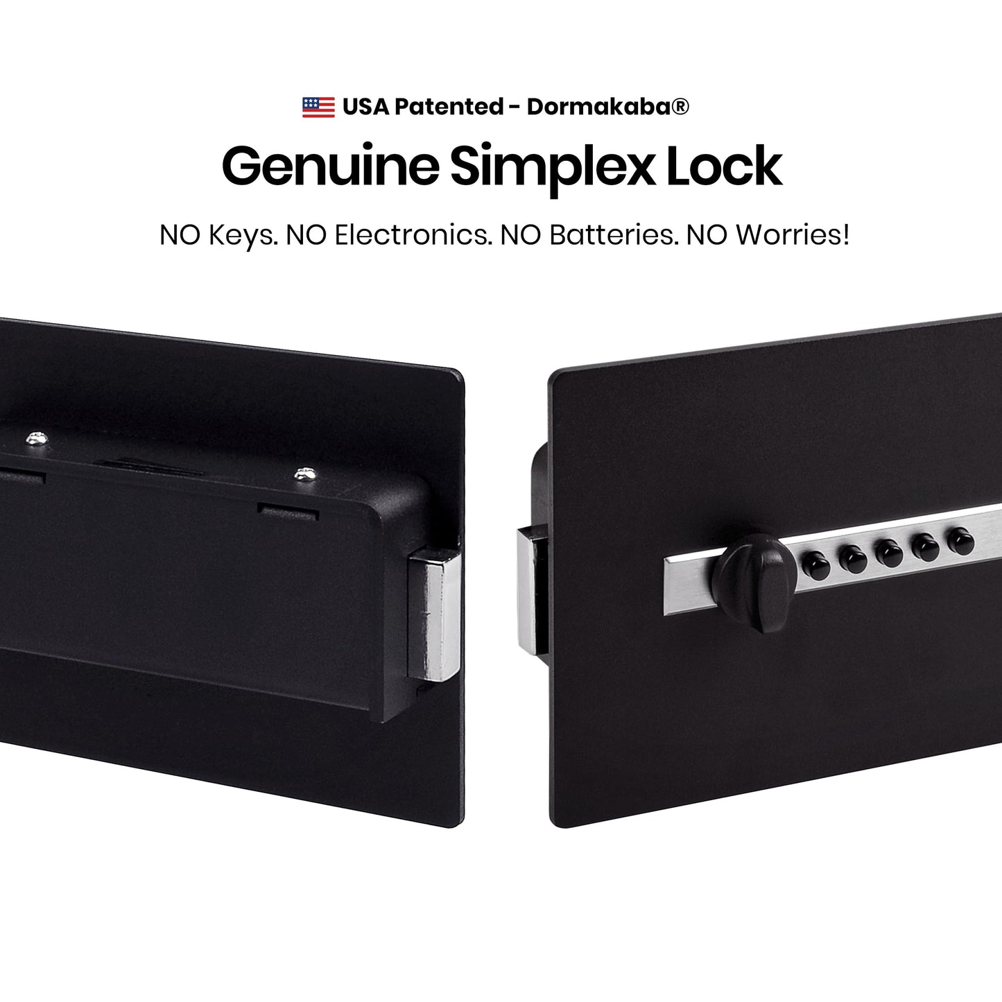 Viking Security Safe VS-20SX Heavy Duty Small Mechanical Simplex Lock Multi Gun Safe Multi Handgun Capacity Pistol