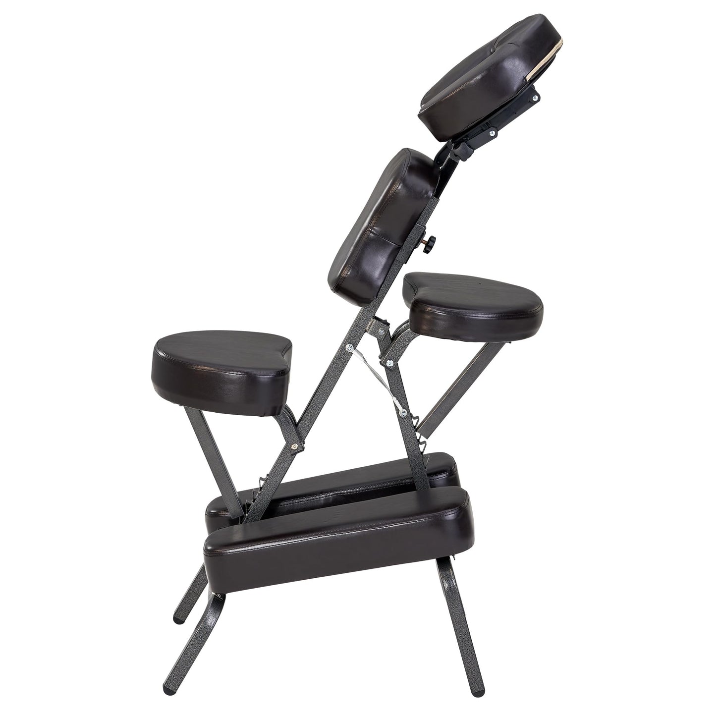 Master Massage Bedford Massage Chair Full Body Portable- Lightweight Massage Chair with Carrying Case-Tattoo Chair Height Adjustable Folding Massage Chair Face Cradle Salon Massage Chair SPA (Coffee)