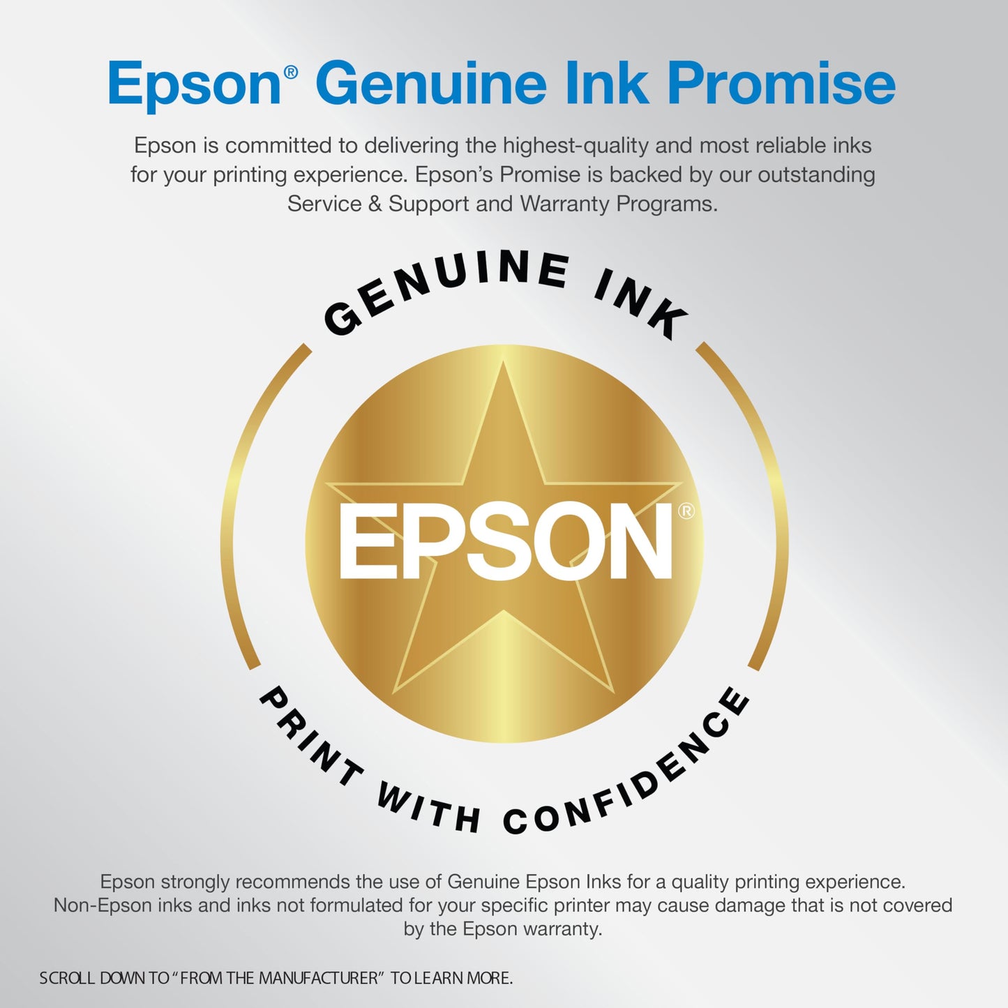 Epson EcoTank ET-2980 Wireless All-in-One Color Supertank Printer with Refillable Ink Tanks, 3 Years of Ink, Mobile Printing, 15 PPM, Color Touchscreen, Auto 2-Sided, White
