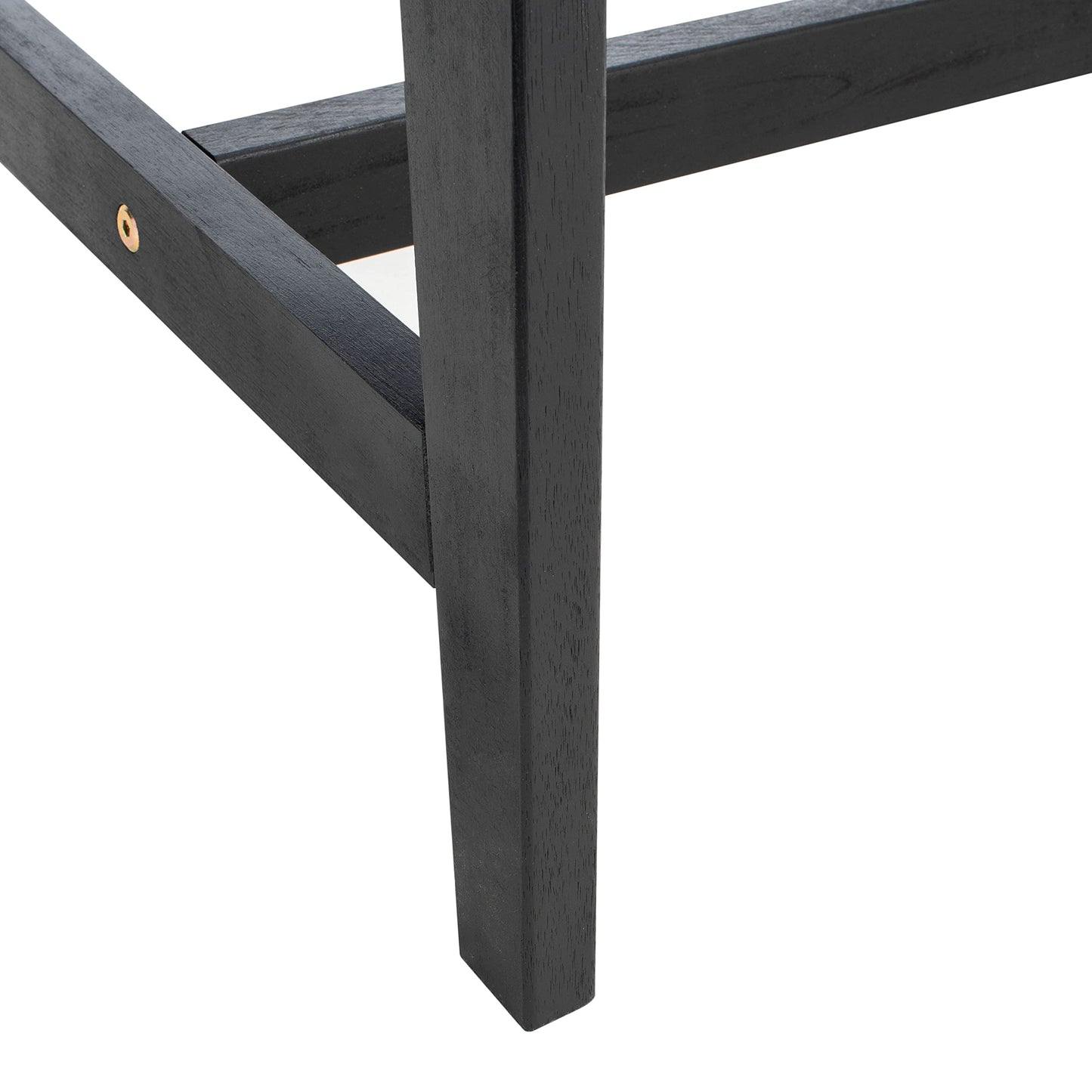 SAFAVIEH Outdoor Collection Casella Acacia Wood 5-Piece Patio Set PAT7077C, Black/Black