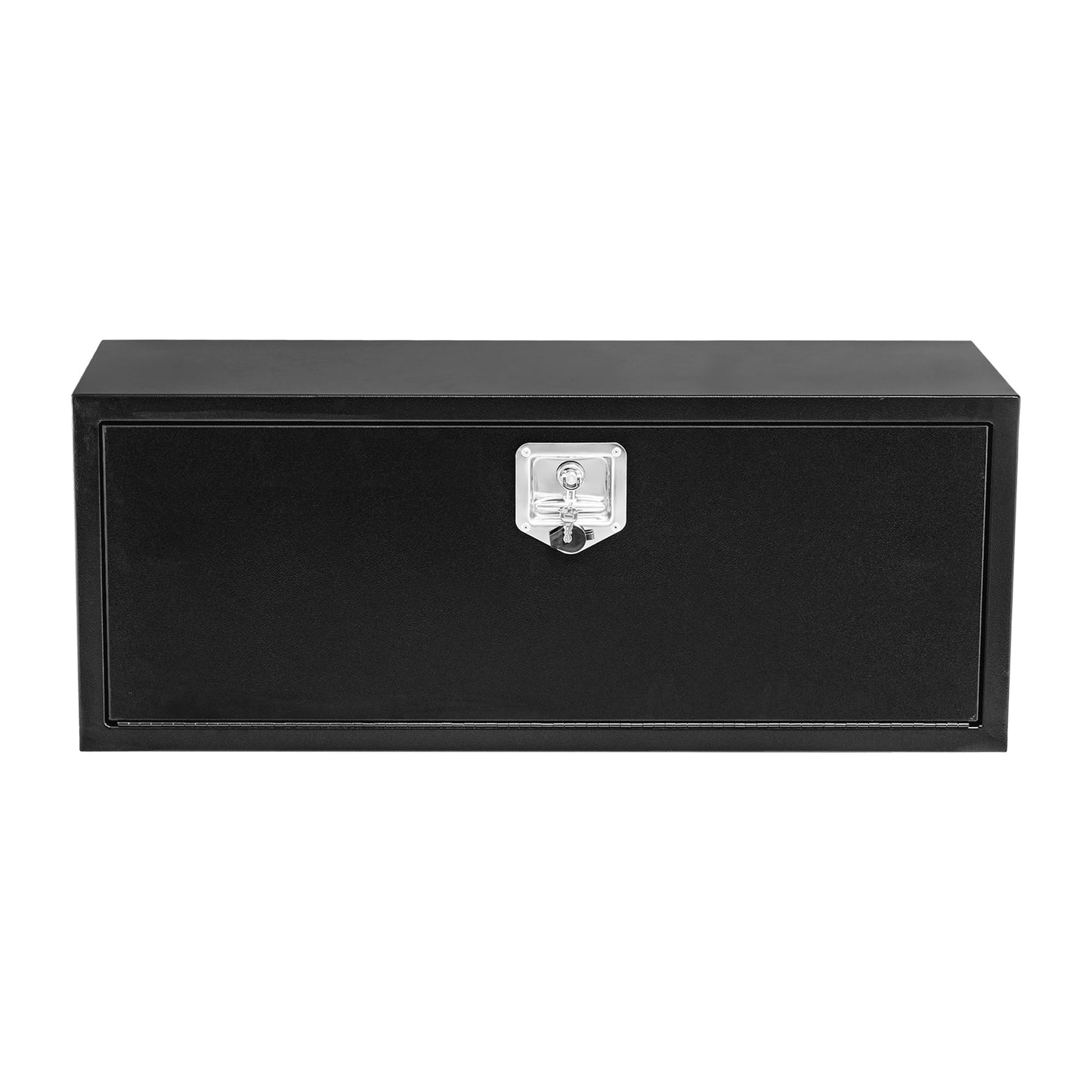 GarveeTech Black Steel Truck Bed Tool Box, Powder Coated Storage Chest, Weatherproof Trailer ToolBox Storage Organizer for Pickup, Truck Bed, RV, Trailer (30 * 18 * 18 - Black)