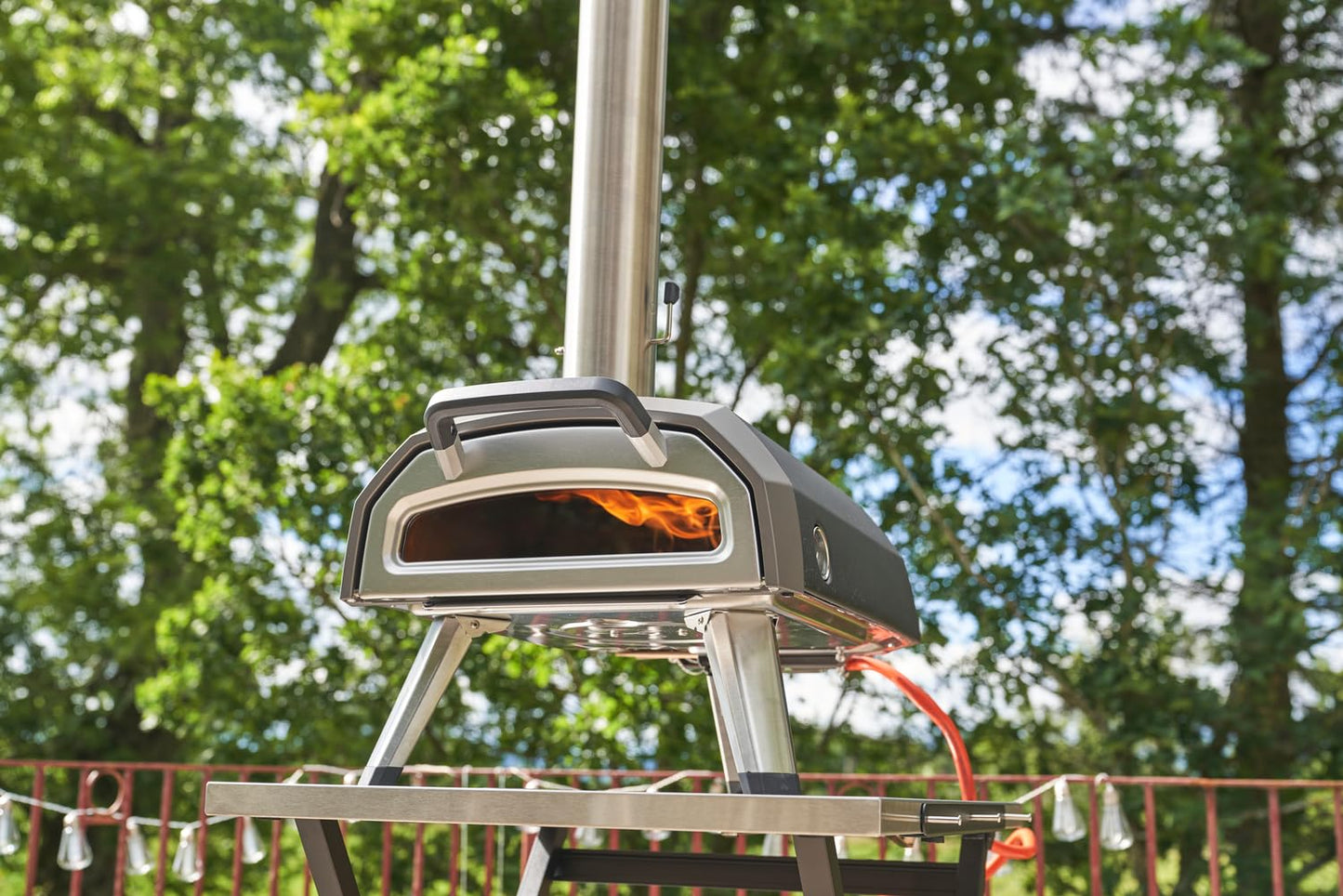 Ooni Karu 2 Multi-Fuel Outdoor Pizza Oven - Wood and Gas Outdoor Pizza Oven with Pizza Stone & Intergrated Thermometer, Pizza Oven Outdoor, Dual Fuel 12 Inch Pizza Maker, Outdoor Cooking Grill