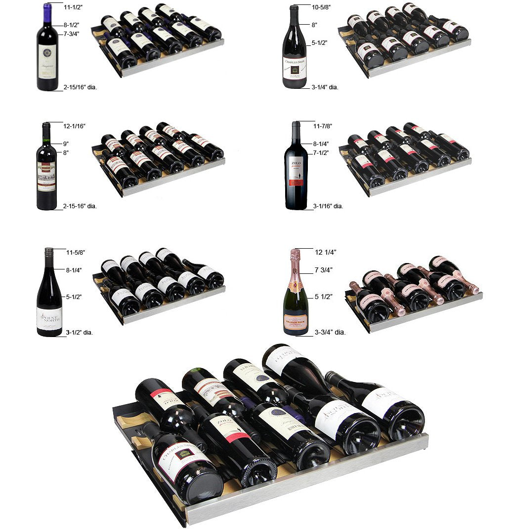 Allavino Wine Refrigerator, 56 Bottle, Black