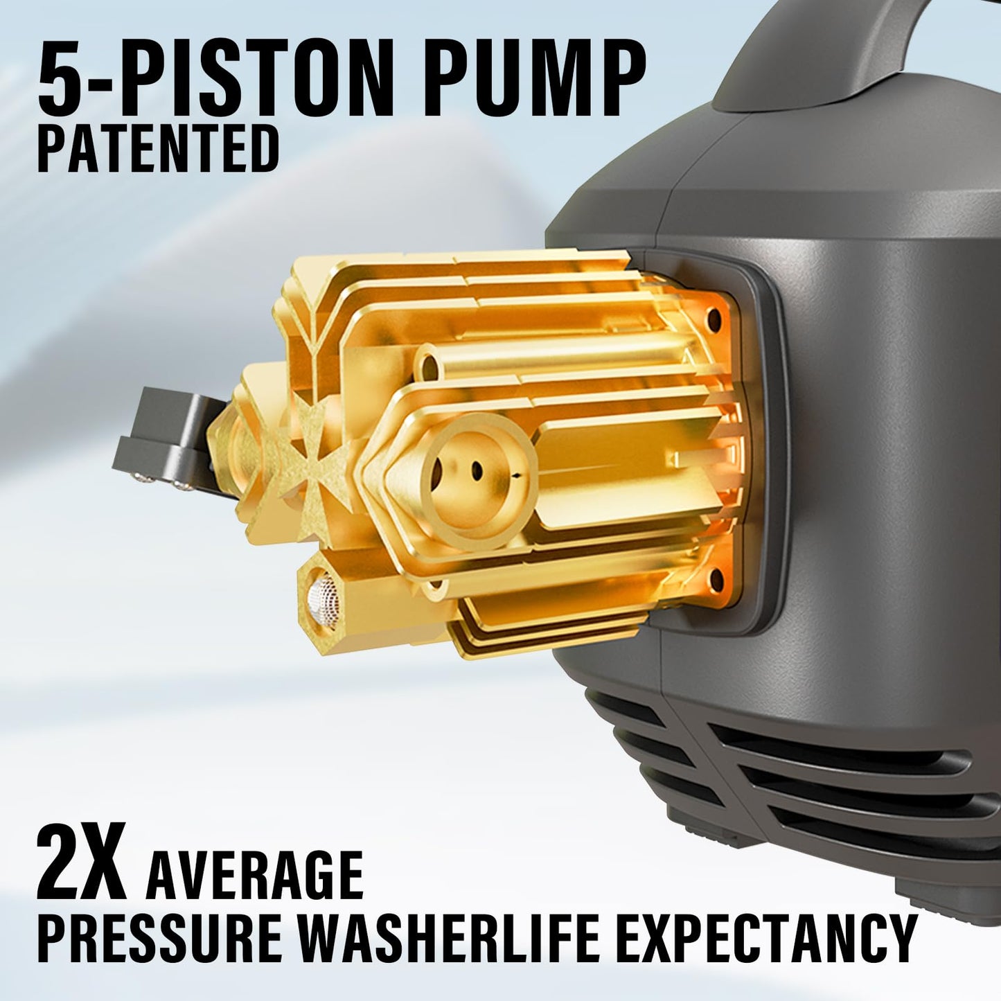 Pressure Washer, Power Washer with nozzles