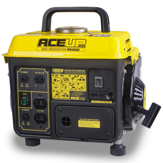 Aceup Energy 1200W Gas Generator, Small Lightweight Generator for Home Use, EPA Compliant ideal for Father's Day