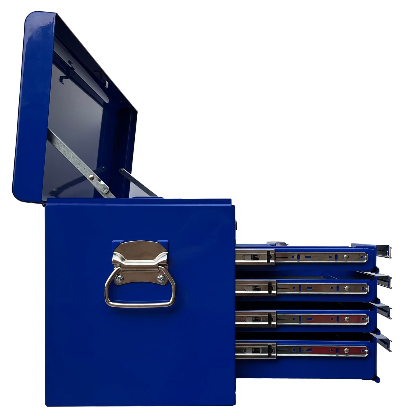 Workington Professional Industrial Portable Metal Tool Chest with 6 Drawers, 26" 6-Drawer Tool Chest Cabinet with Ball Bearing Drawer Slides, Steel Tool Storage Box Organizer 4015 Blue