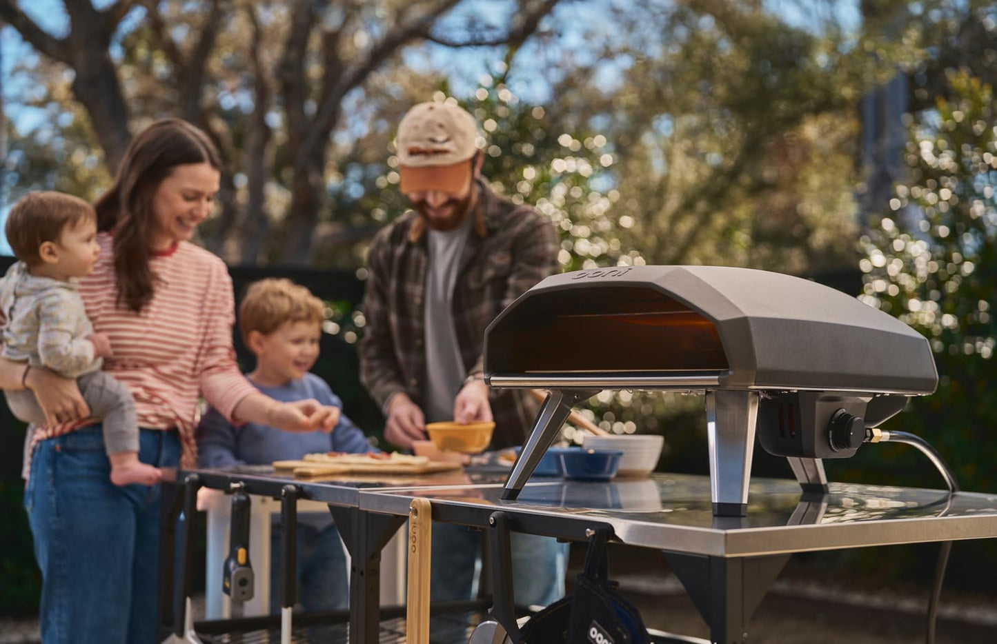Ooni Koda 2 Propane Gas Pizza Oven – 14" Gas Powered Outdoor Oven with 28 mBar Regulator and Gas Hose, Gas Powered Portable Pizza Oven - Foundry Black