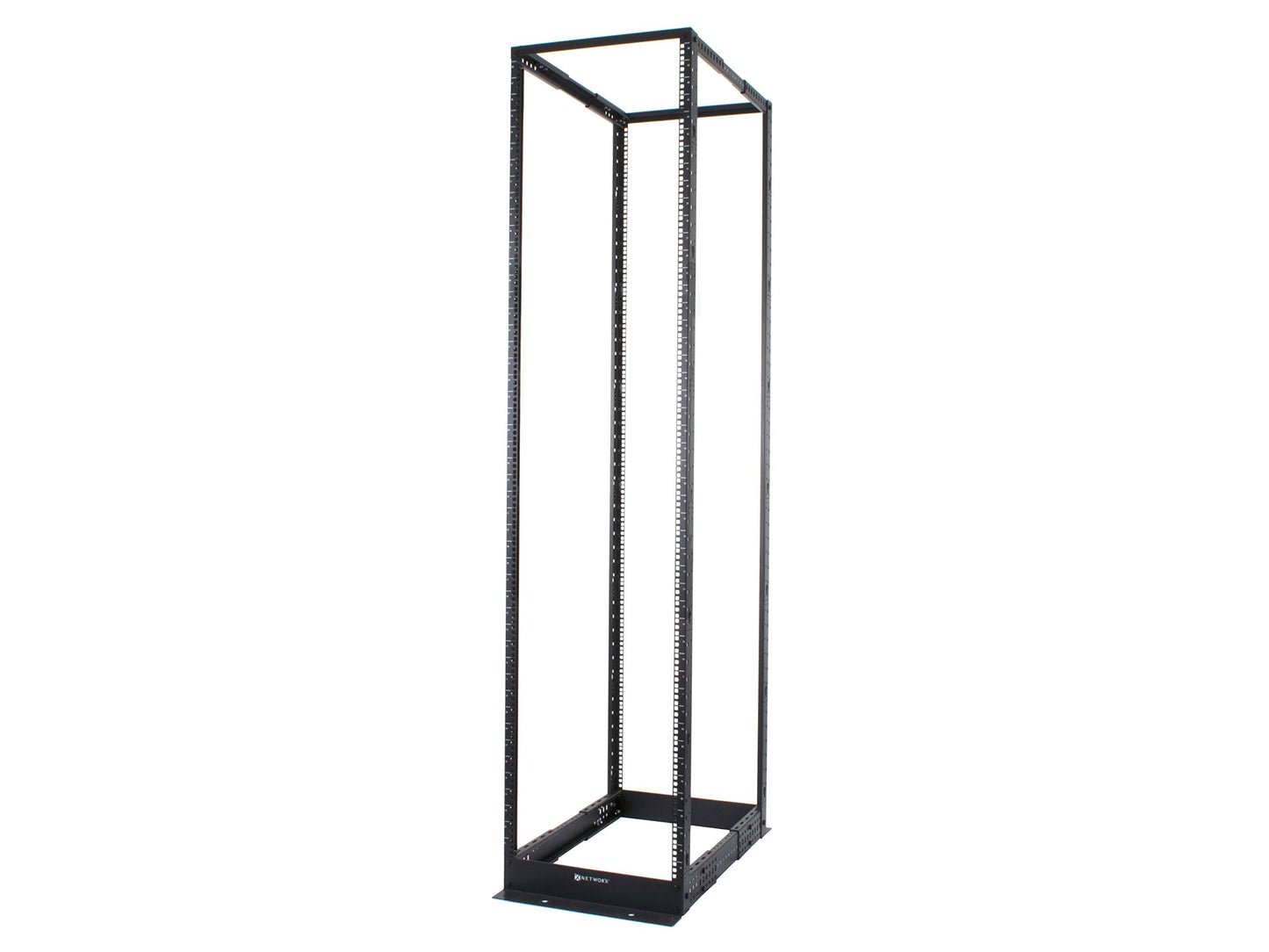 Networx™ Free Standing Open Frame Network Racks (48U, 4 Post - Cage Nuts)