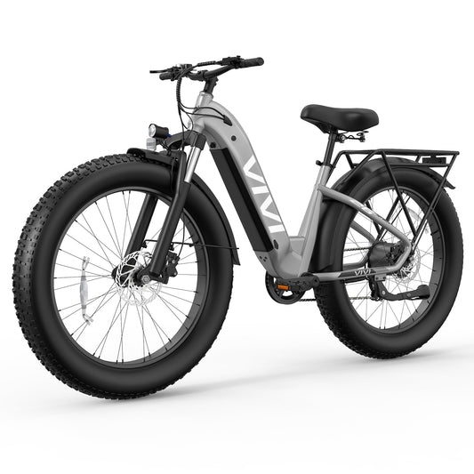 Vivi ACE07 Electric Bike for Adults, 26" x 4.0 Fat Tire Ebike, 1500W Peak Motor Electric Bike, 25MPH Ebikes for Adults with 48V 720WH Removable Battery, 7 Speed, SGS Certified to UL2849
