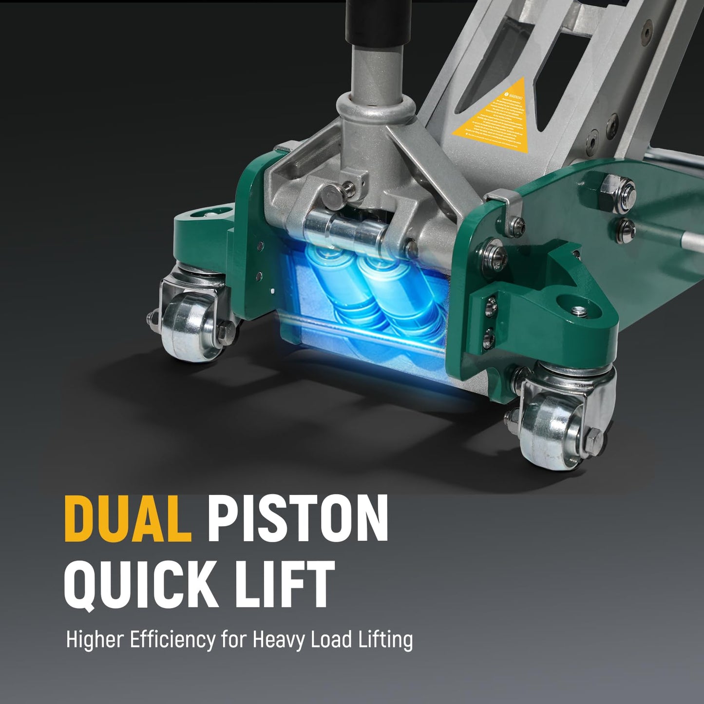 SATA 3-Ton (6,600 lb) Aluminum Floor Jack, Low-Profile Design with Dual-Piston Rapid Lift Pump, Tested for 1.5X Overload for Ultimate Safety, 30% Lighter Than Steel Model