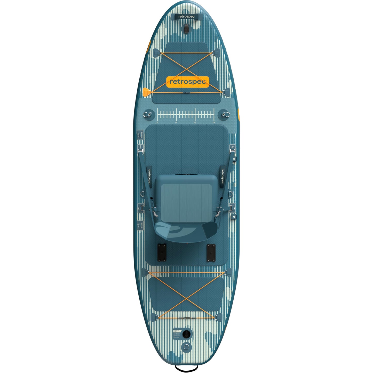 Retrospec June Nano Kids Inflatable Fishing Paddle Board SUP Kayak: 9'6" Hybrid Paddleboard with Rod Holders, Removable Seat - Lightweight Portable Youth Fishing Board